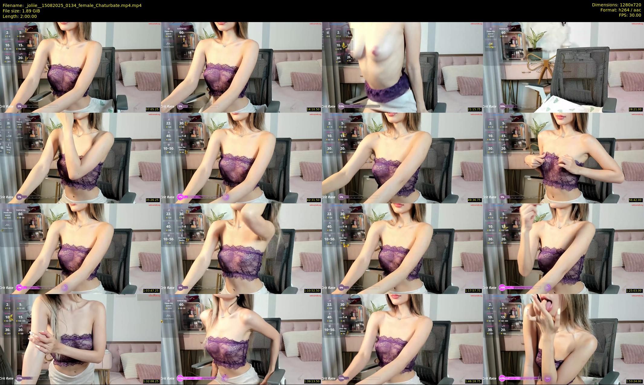 _joliie_ — 120 minute Chaturbate female cam show recording, 720p, Aug 15, 2025