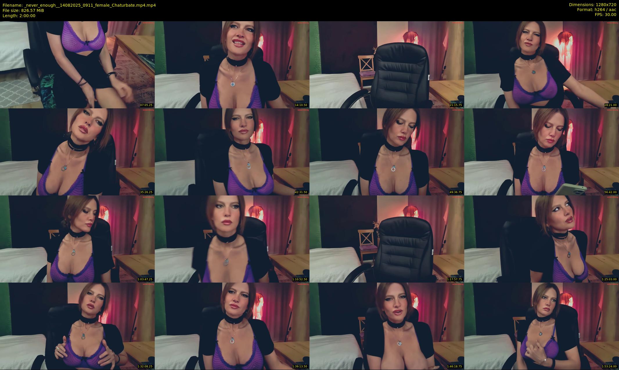 _never_enough_ — 120 minute Chaturbate female cam show recording, 720p, Aug 14, 2025