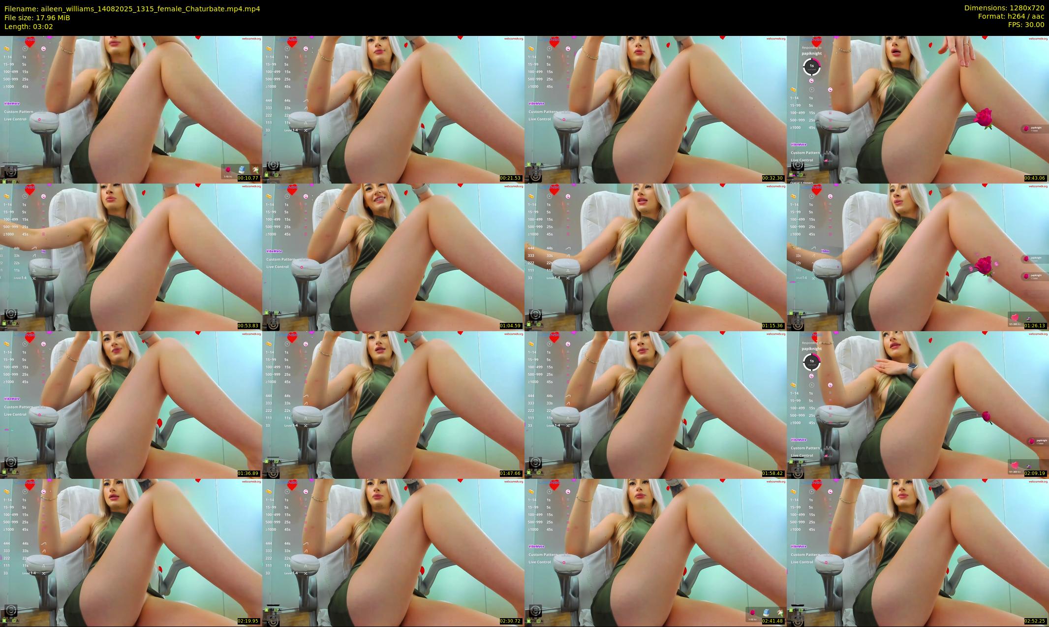 aileen_williams — 4 minute Chaturbate female cam show recording, 720p, Aug 14, 2025