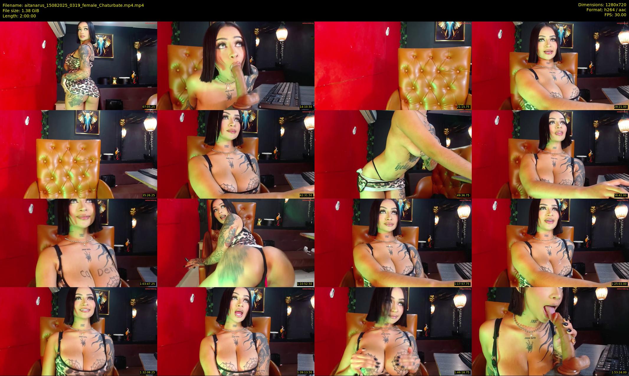 aitanarus — 120 minute Chaturbate female cam show recording, 720p, Aug 15, 2025