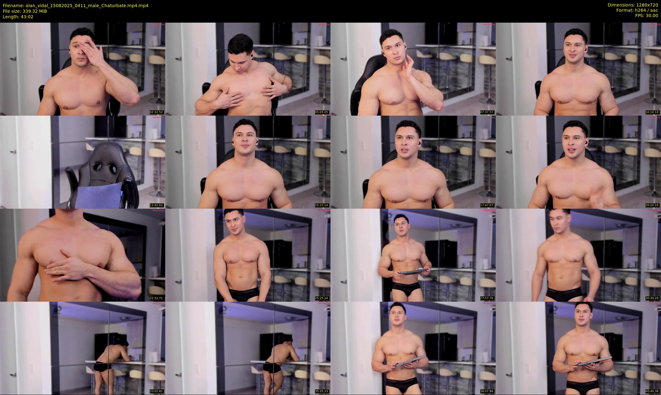 alan_vidal — 44 minute Chaturbate male cam show recording, 720p, Aug 15, 2025