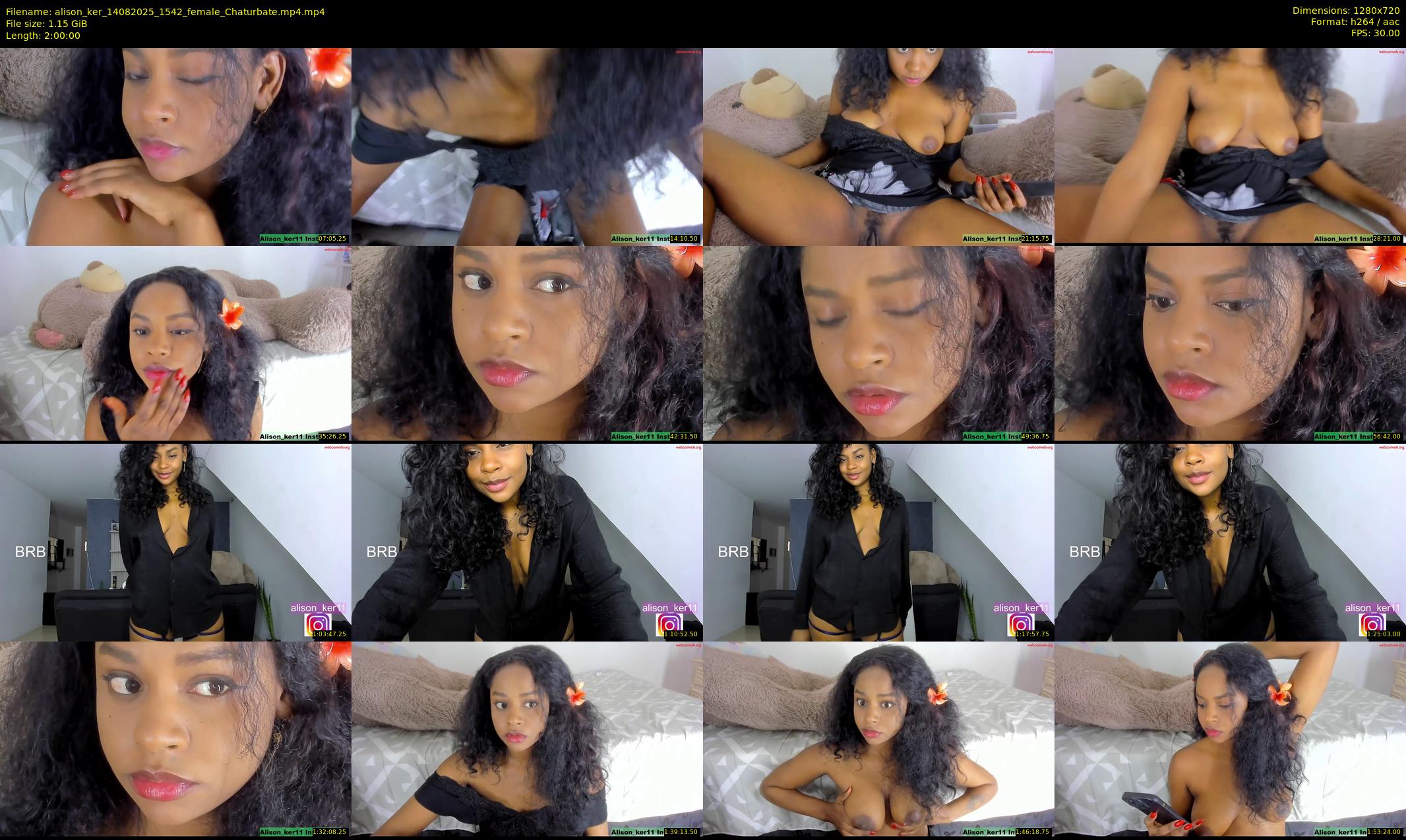 alison_ker — 120 minute Chaturbate female cam show recording, 720p, Aug 14, 2025