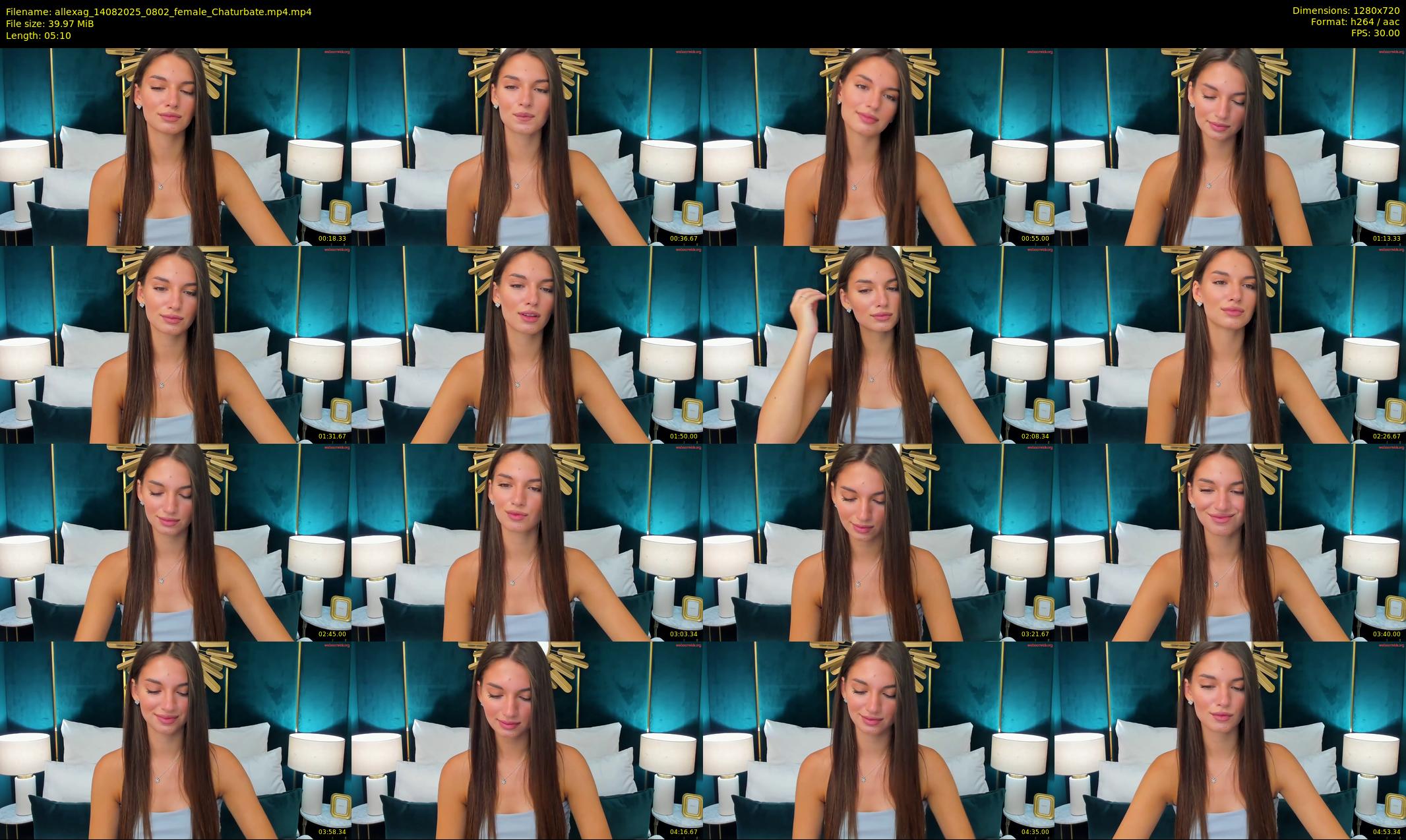 allexag — 6 minute Chaturbate female cam show recording, 720p, Aug 14, 2025