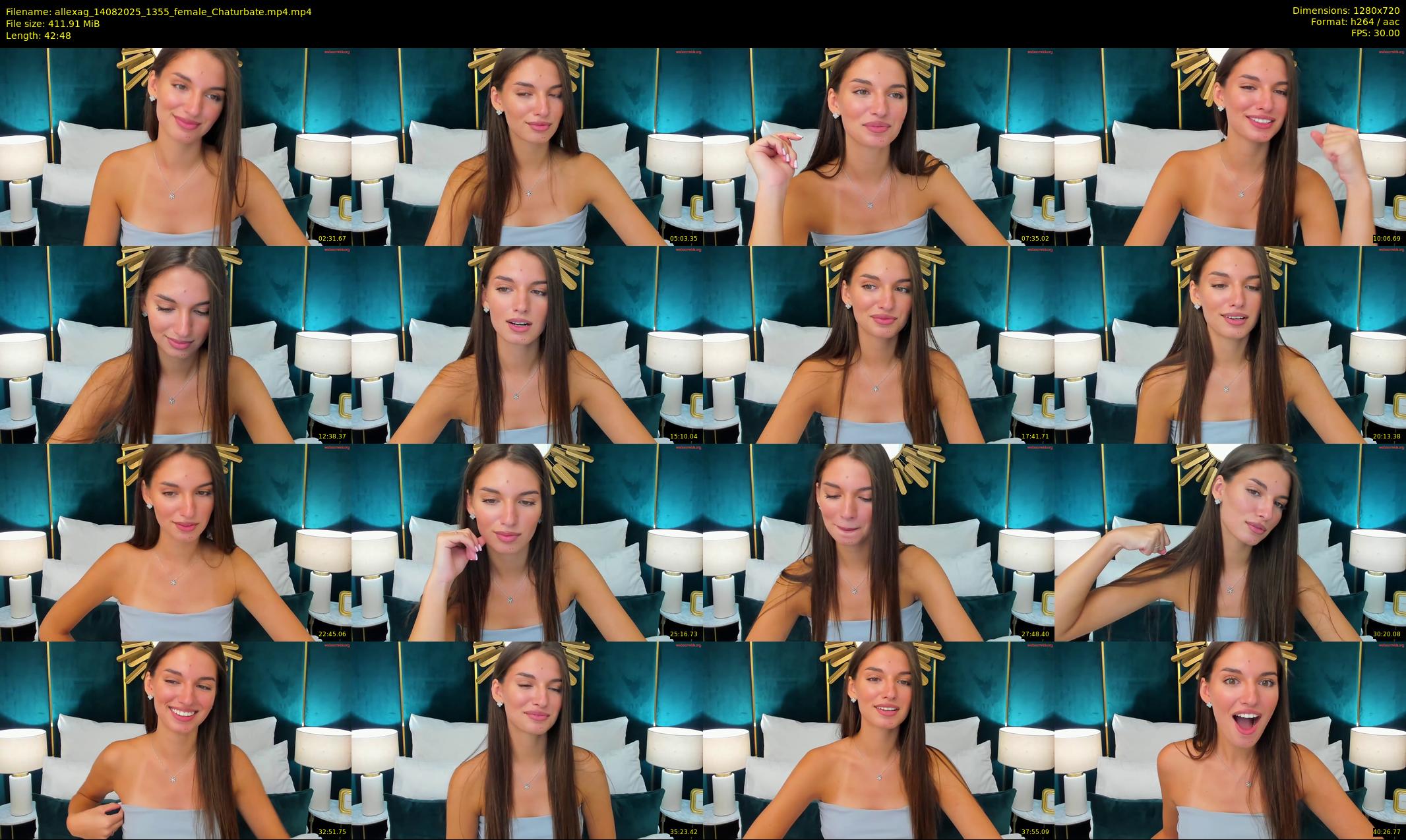 allexag — 43 minute Chaturbate female cam show recording, 720p, Aug 14, 2025