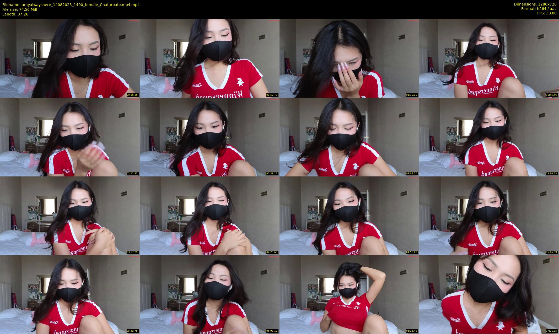 amyalwayshere — 8 minute Chaturbate female cam show recording, 720p, Aug 14, 2025
