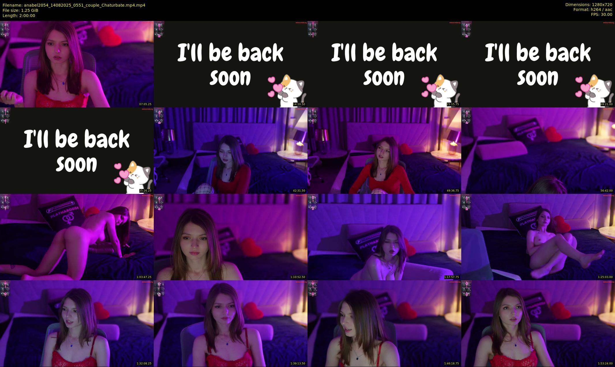 anabel2054 — 120 minute Chaturbate female cam show recording, 720p, Aug 14, 2025