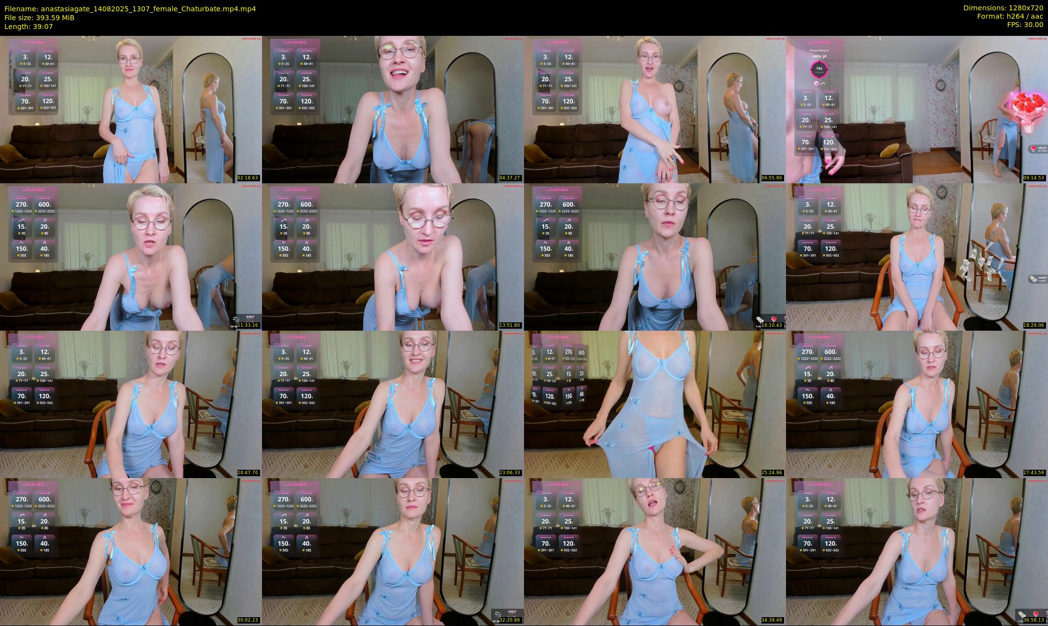 anastasiagate — 40 minute Chaturbate female cam show recording, 720p, Aug 14, 2025