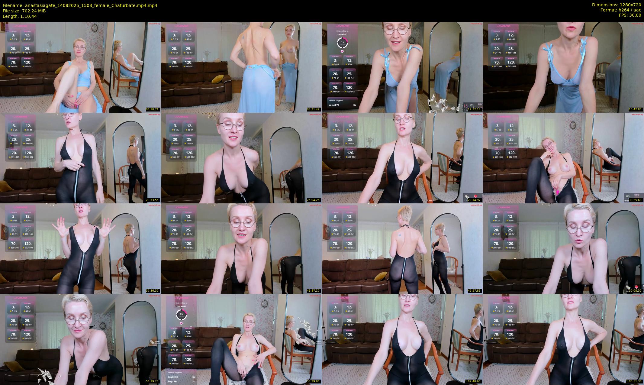 anastasiagate — 71 minute Chaturbate female cam show recording, 720p, Aug 14, 2025