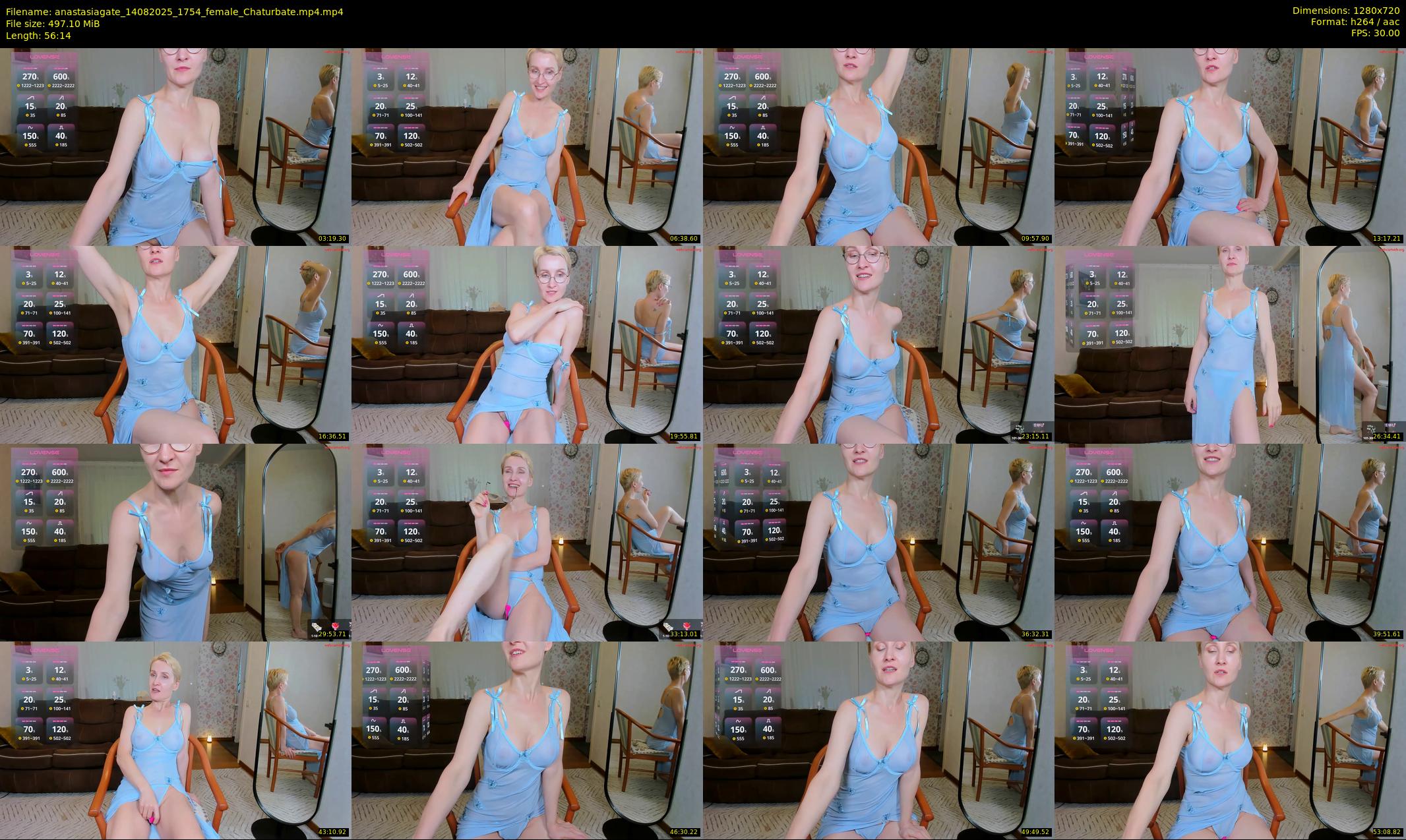 anastasiagate — 57 minute Chaturbate female cam show recording, 720p, Aug 14, 2025