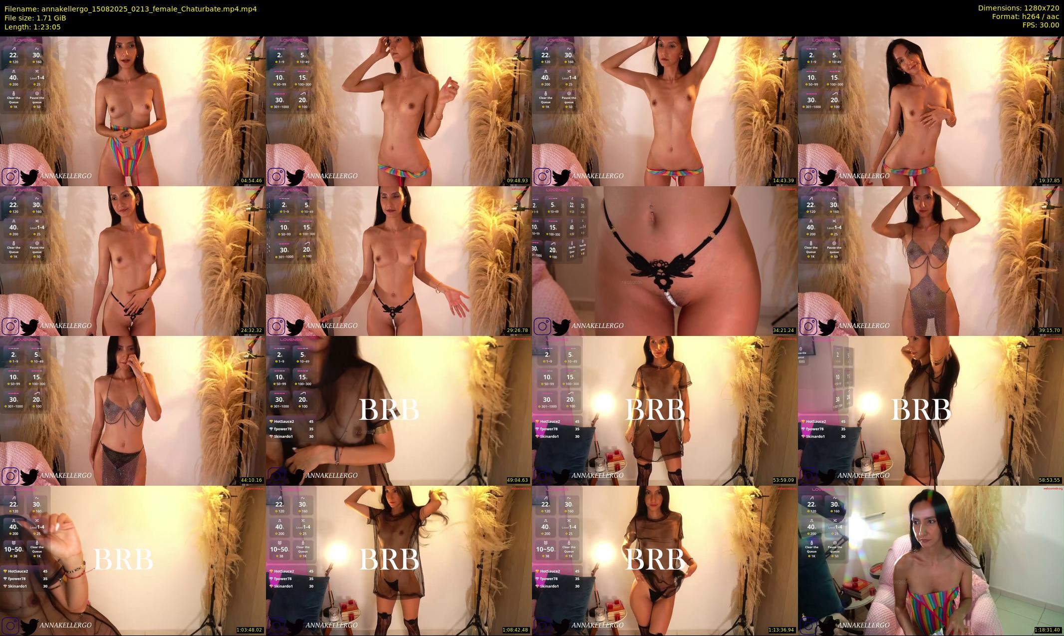 annakellergo — 84 minute Chaturbate female cam show recording, 720p, Aug 15, 2025