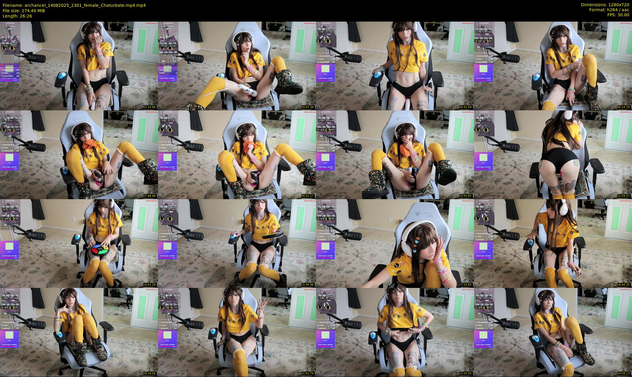 archancel — 27 minute Chaturbate female cam show recording, 720p, Aug 14, 2025