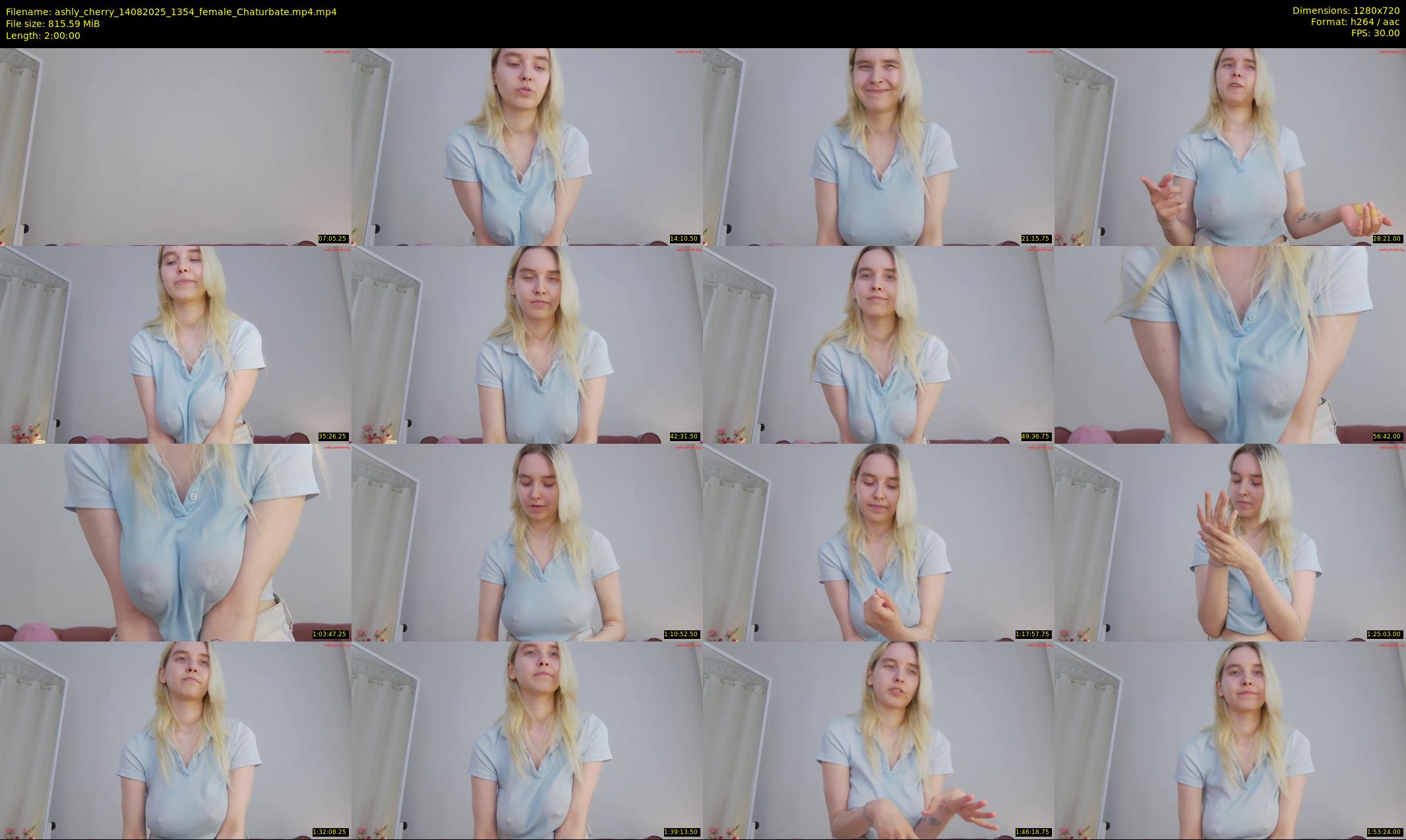 ashly_cherry — 120 minute Chaturbate female cam show recording, 720p, Aug 14, 2025