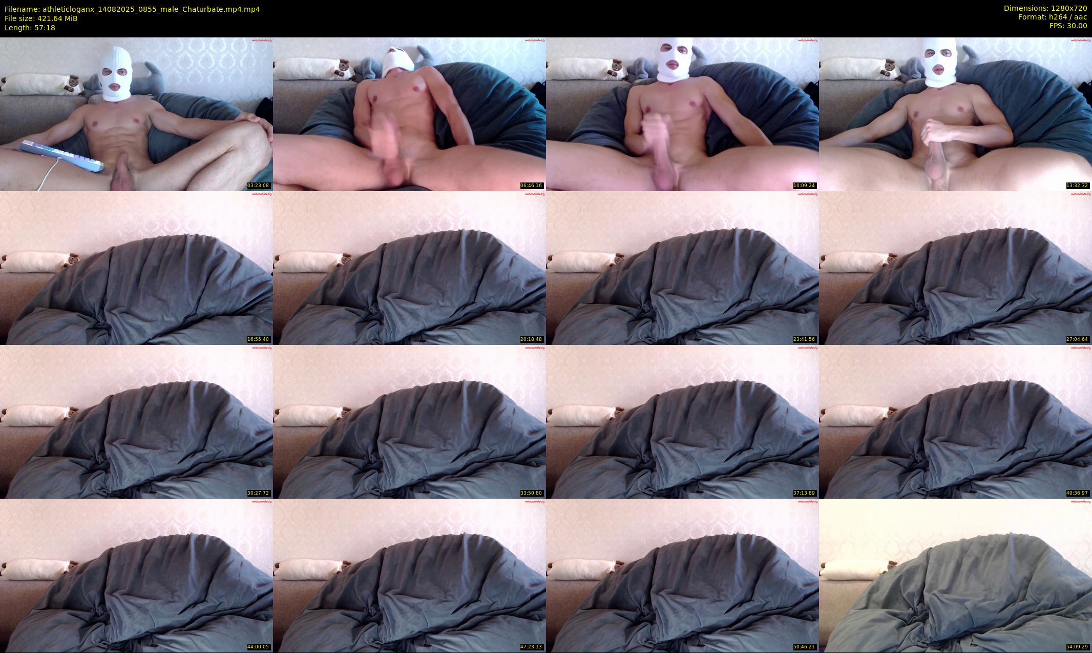 athleticloganx — 58 minute Chaturbate male cam show recording, 720p, Aug 14, 2025