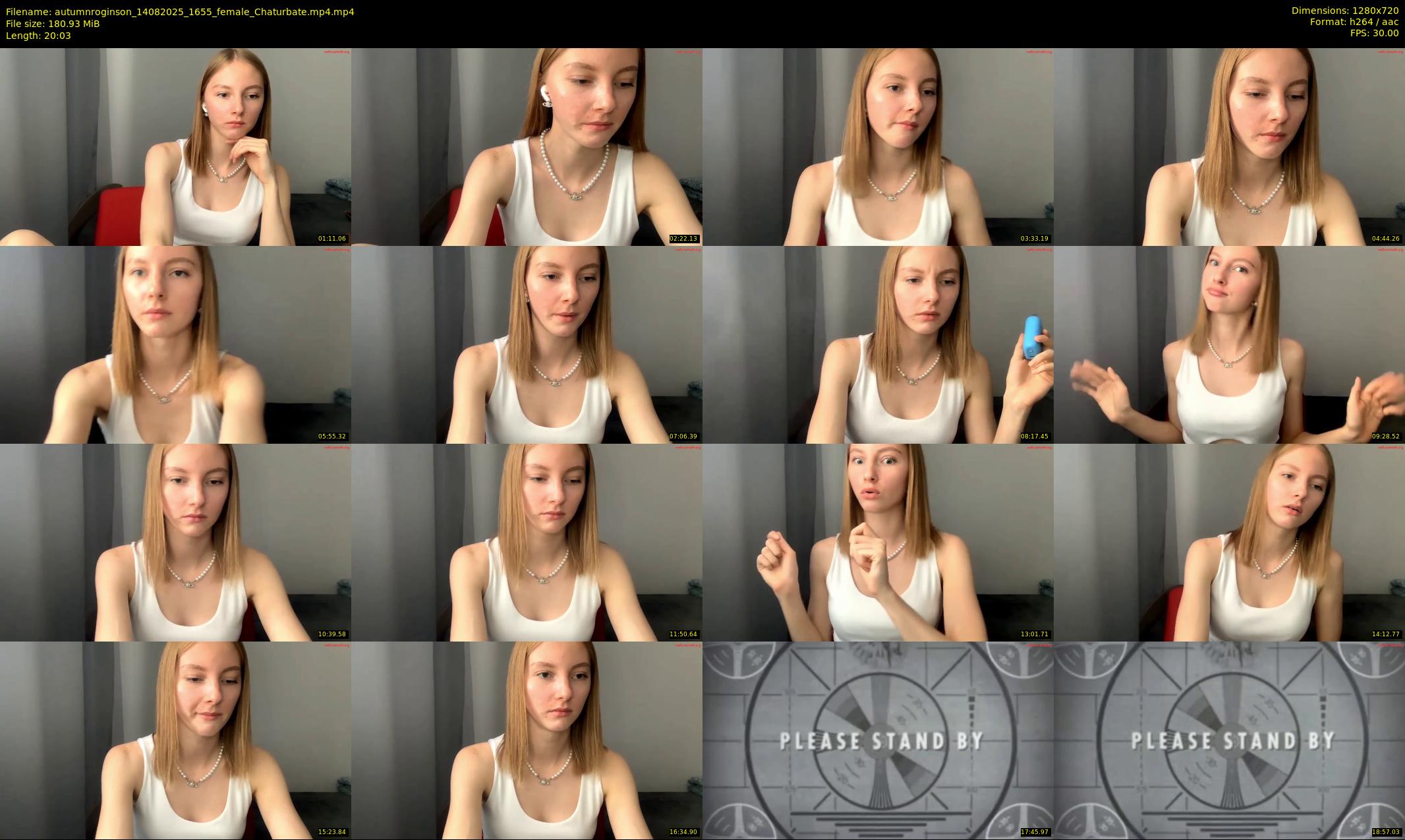 autumnroginson — 21 minute Chaturbate female cam show recording, 720p, Aug 14, 2025