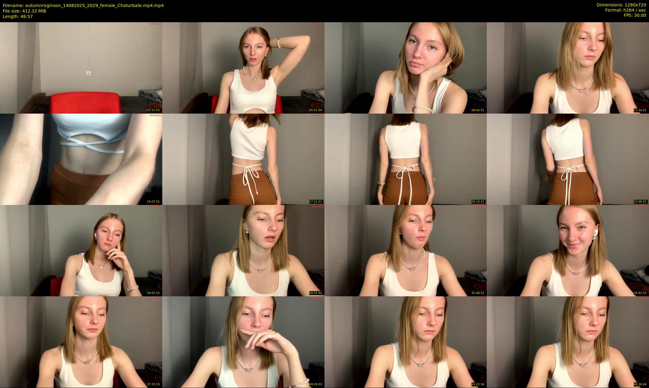 autumnroginson — 49 minute Chaturbate female cam show recording, 720p, Aug 14, 2025
