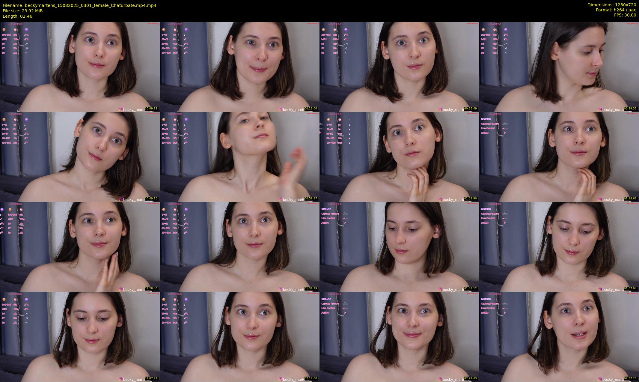 beckymartens — 3 minute Chaturbate female cam show recording, 720p, Aug 15, 2025