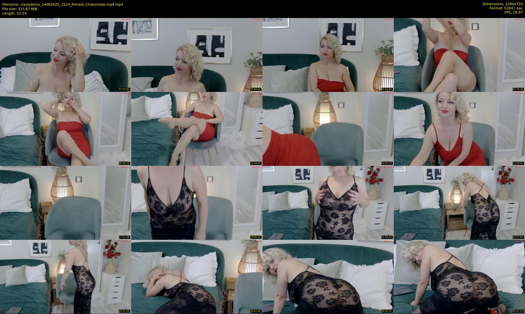 classytinna — 33 minute Chaturbate female cam show recording, 720p, Aug 14, 2025