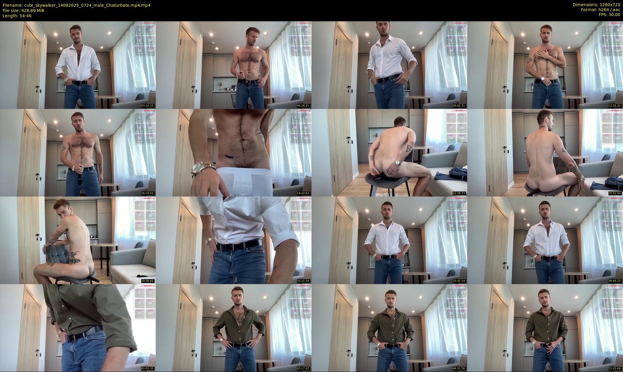 cute_skywalker — 55 minute Chaturbate male cam show recording, 720p, Aug 14, 2025