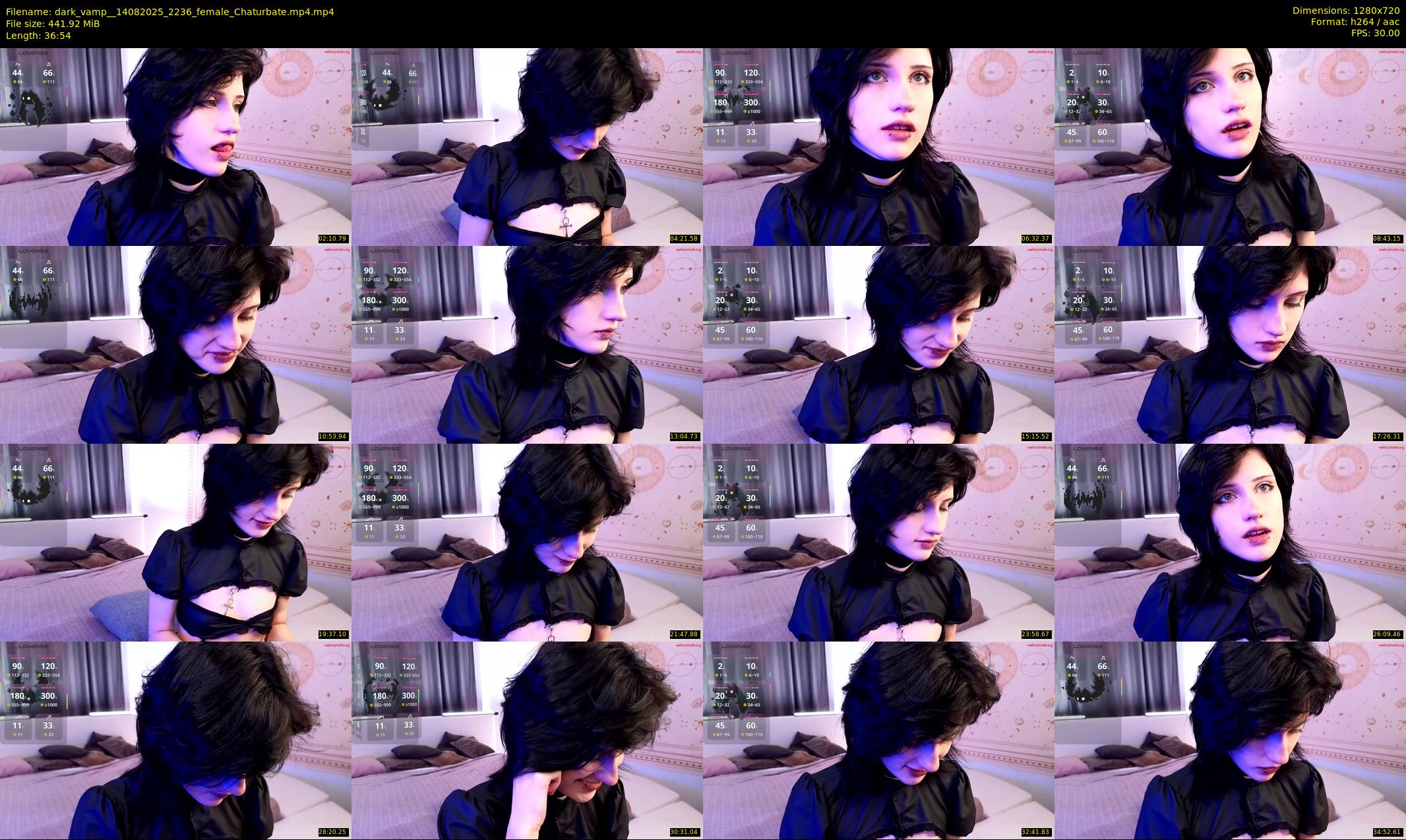 dark_vamp_ — 37 minute Chaturbate female cam show recording, 720p, Aug 14, 2025