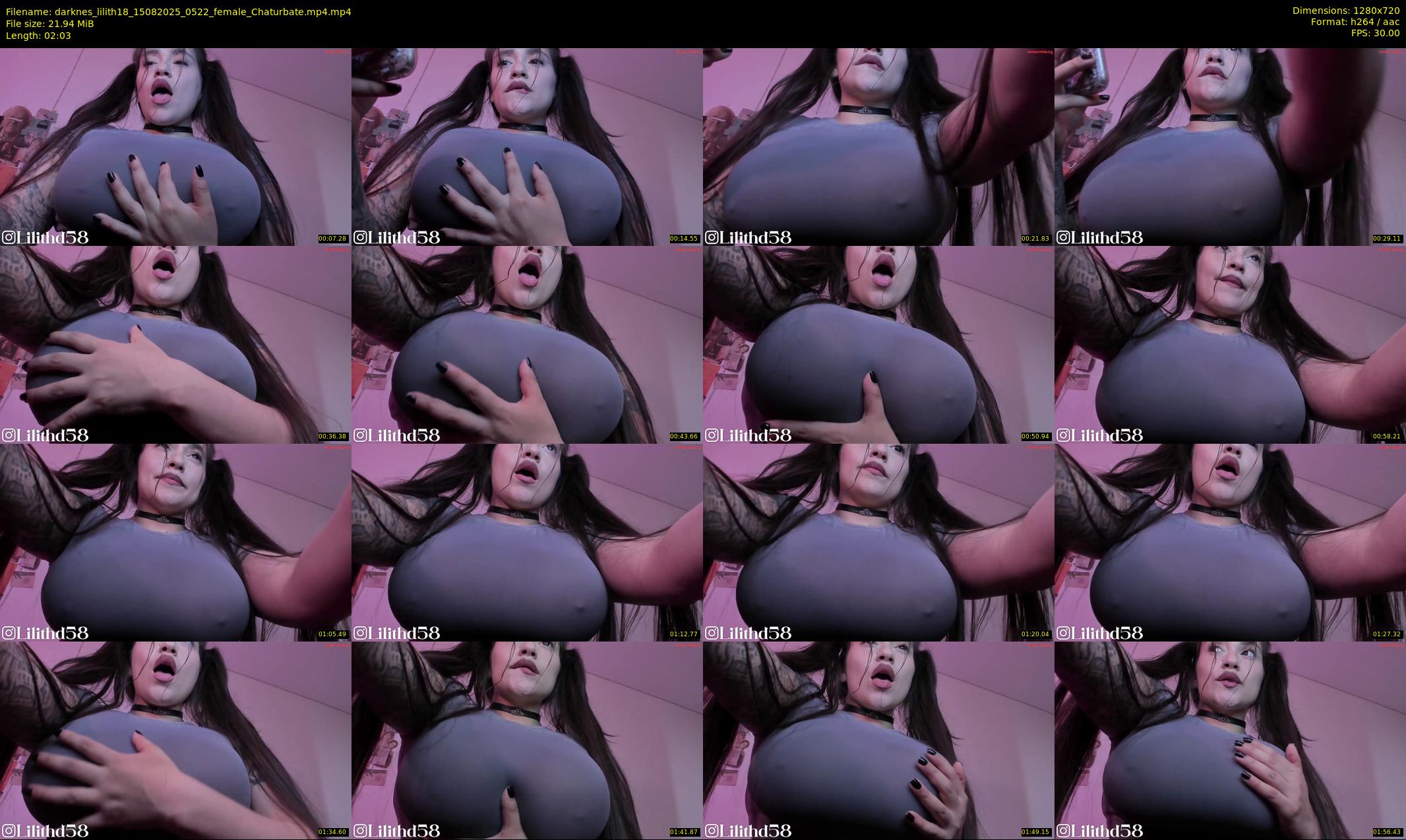 darknes_lilith18 — 3 minute Chaturbate female cam show recording, 720p, Aug 15, 2025