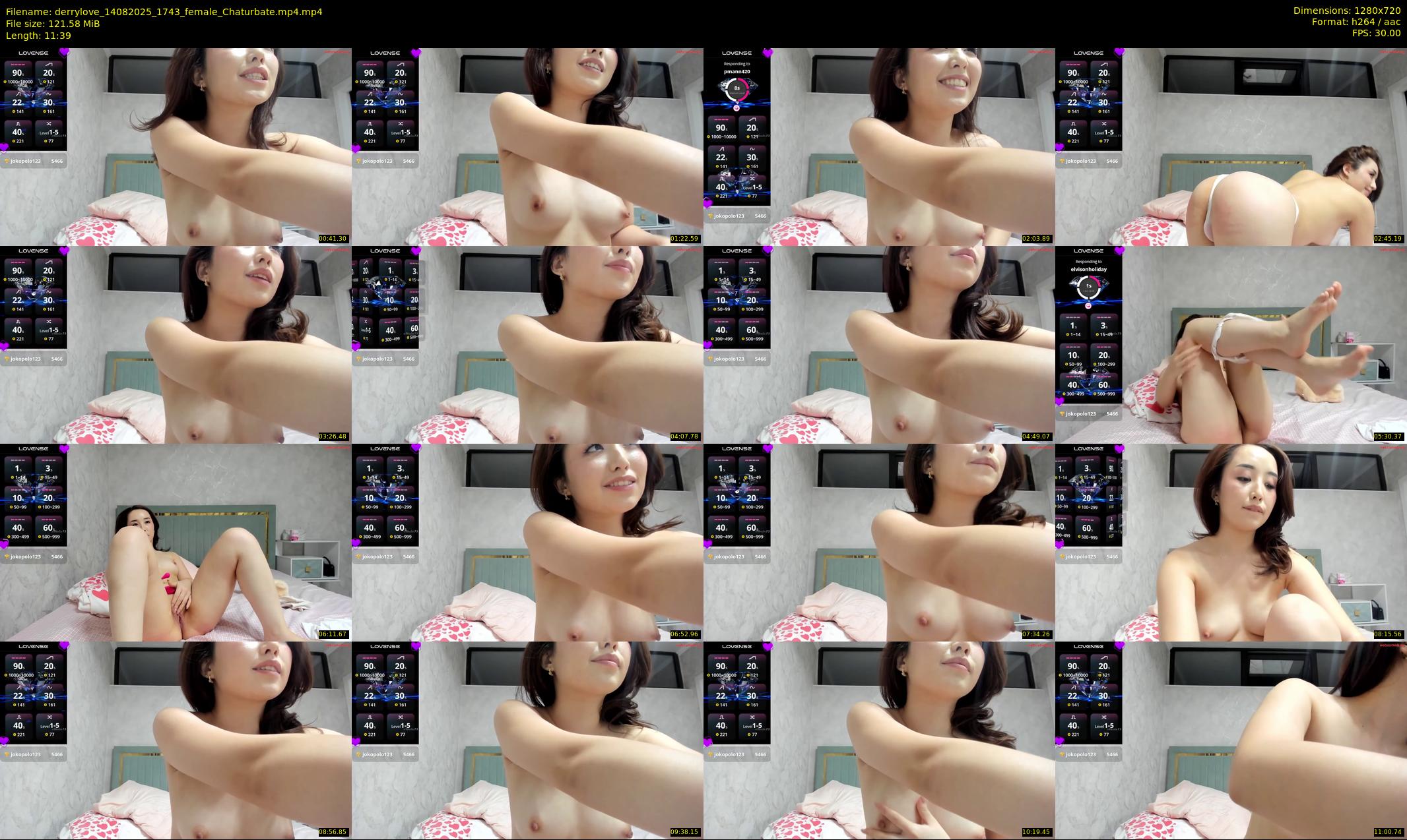 derrylove — 12 minute Chaturbate female cam show recording, 720p, Aug 14, 2025