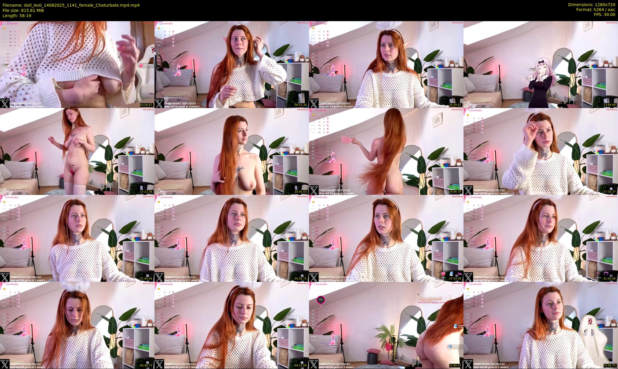doll_lesli — 59 minute Chaturbate female cam show recording, 720p, Aug 14, 2025