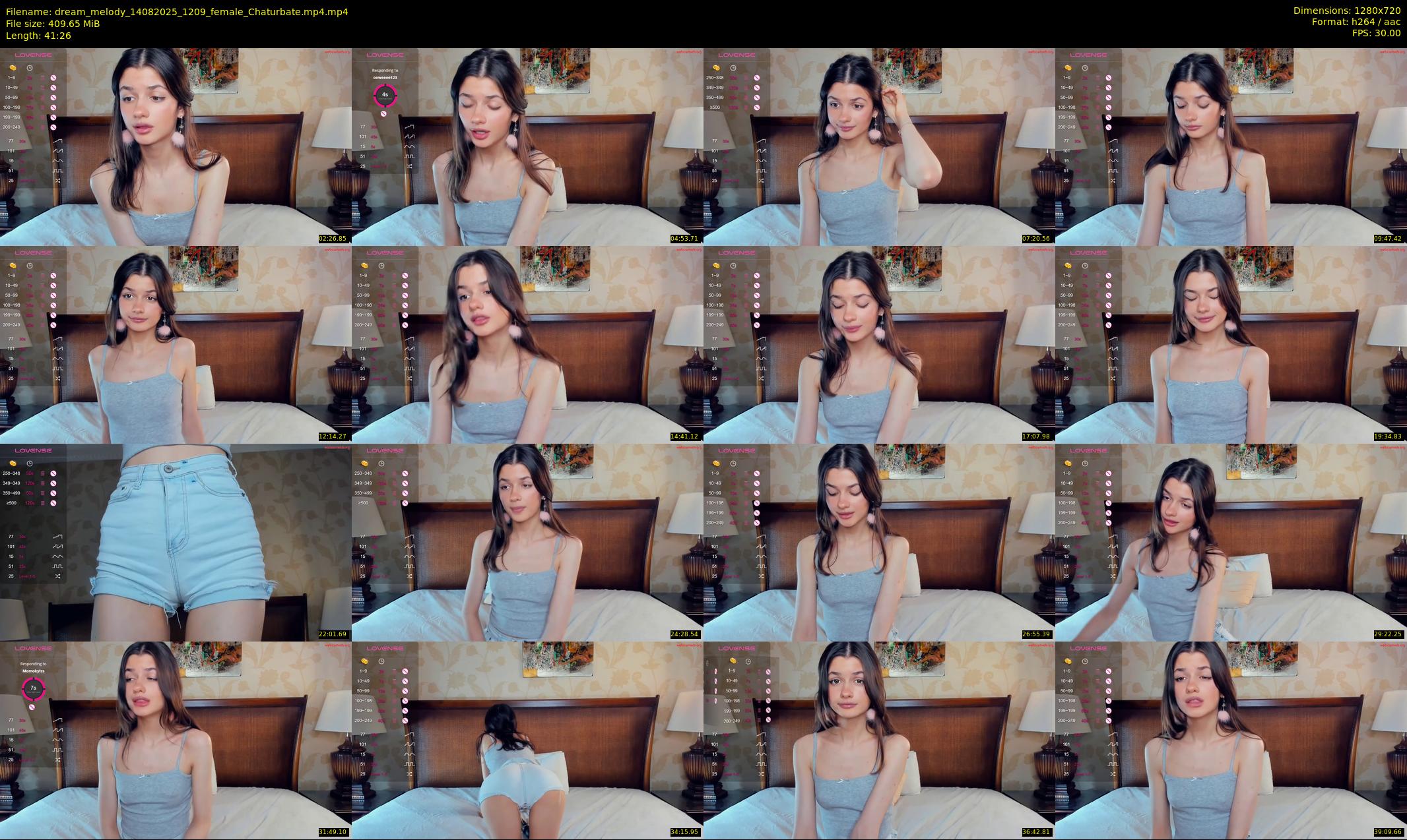 dream_melody — 42 minute Chaturbate female cam show recording, 720p, Aug 14, 2025