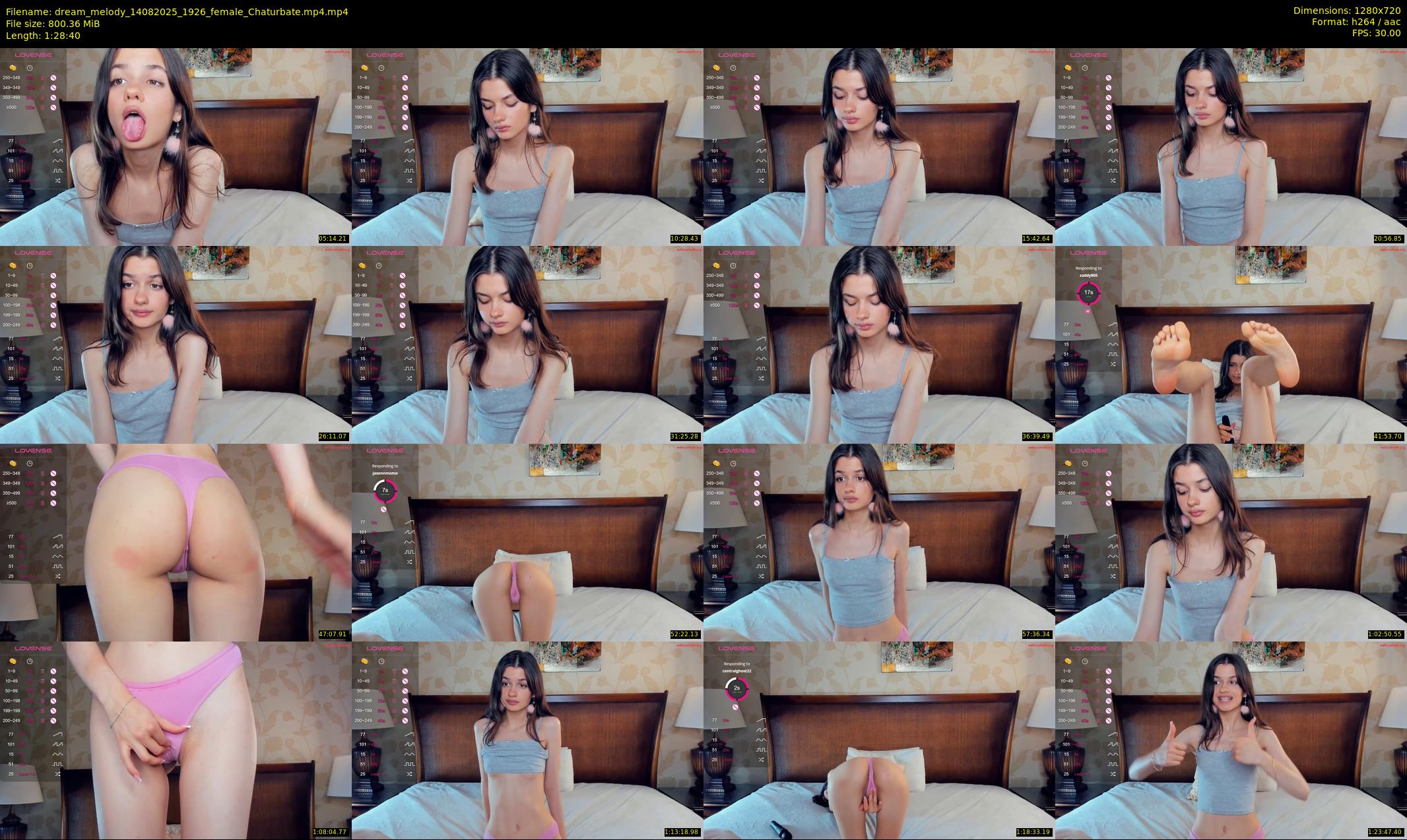dream_melody — 89 minute Chaturbate female cam show recording, 720p, Aug 14, 2025