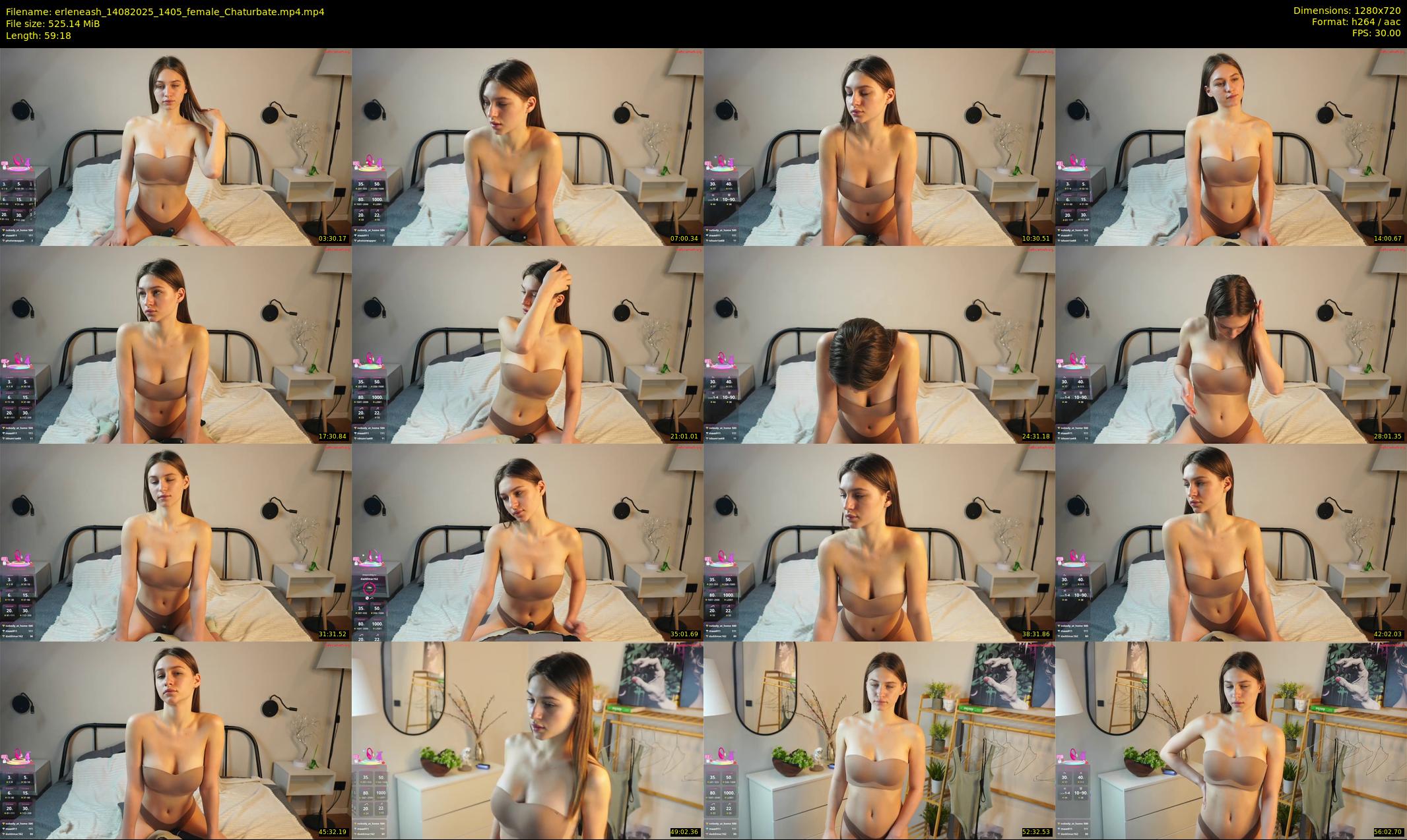 erleneash — 60 minute Chaturbate female cam show recording, 720p, Aug 14, 2025