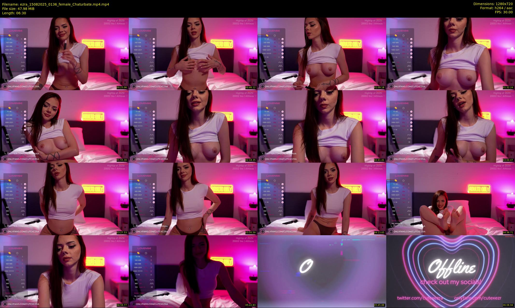 ezra — 7 minute Chaturbate female cam show recording, 720p, Aug 15, 2025
