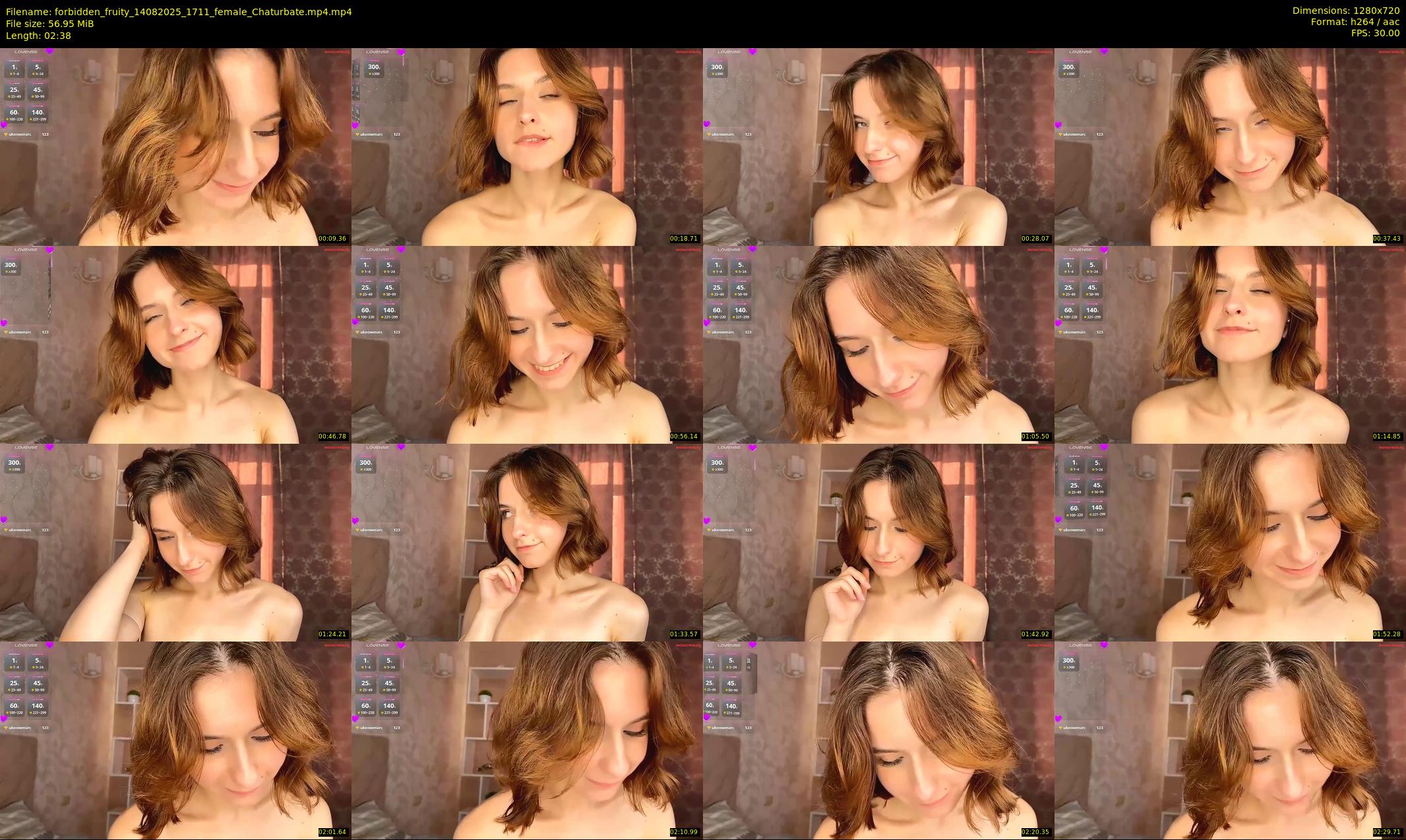 forbidden_fruity — 3 minute Chaturbate female cam show recording, 720p, Aug 14, 2025