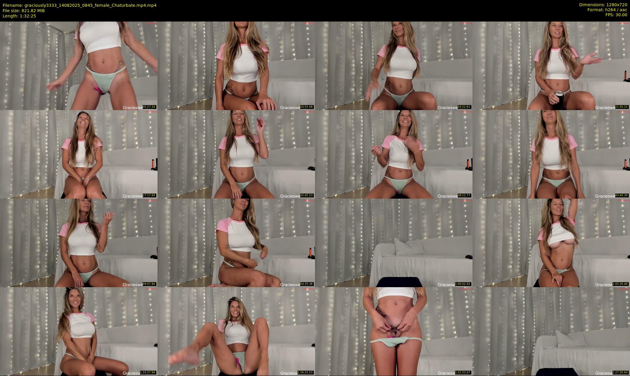 graciously3333 — 93 minute Chaturbate female cam show recording, 720p, Aug 14, 2025