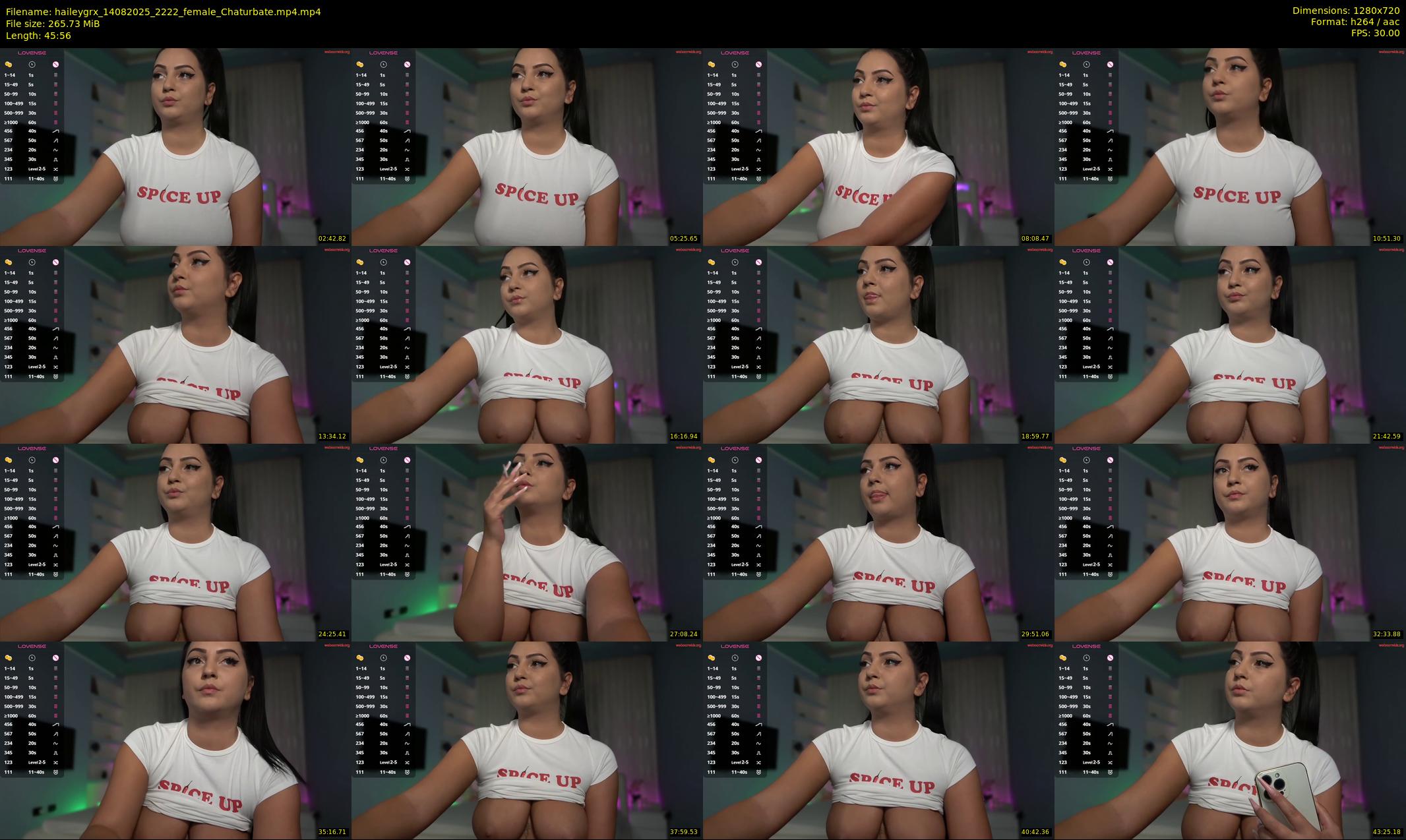 haileygrx — 46 minute Chaturbate female cam show recording, 720p, Aug 14, 2025