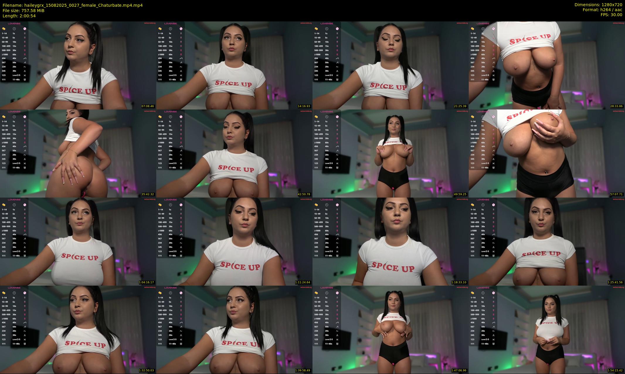 haileygrx — 121 minute Chaturbate female cam show recording, 720p, Aug 15, 2025