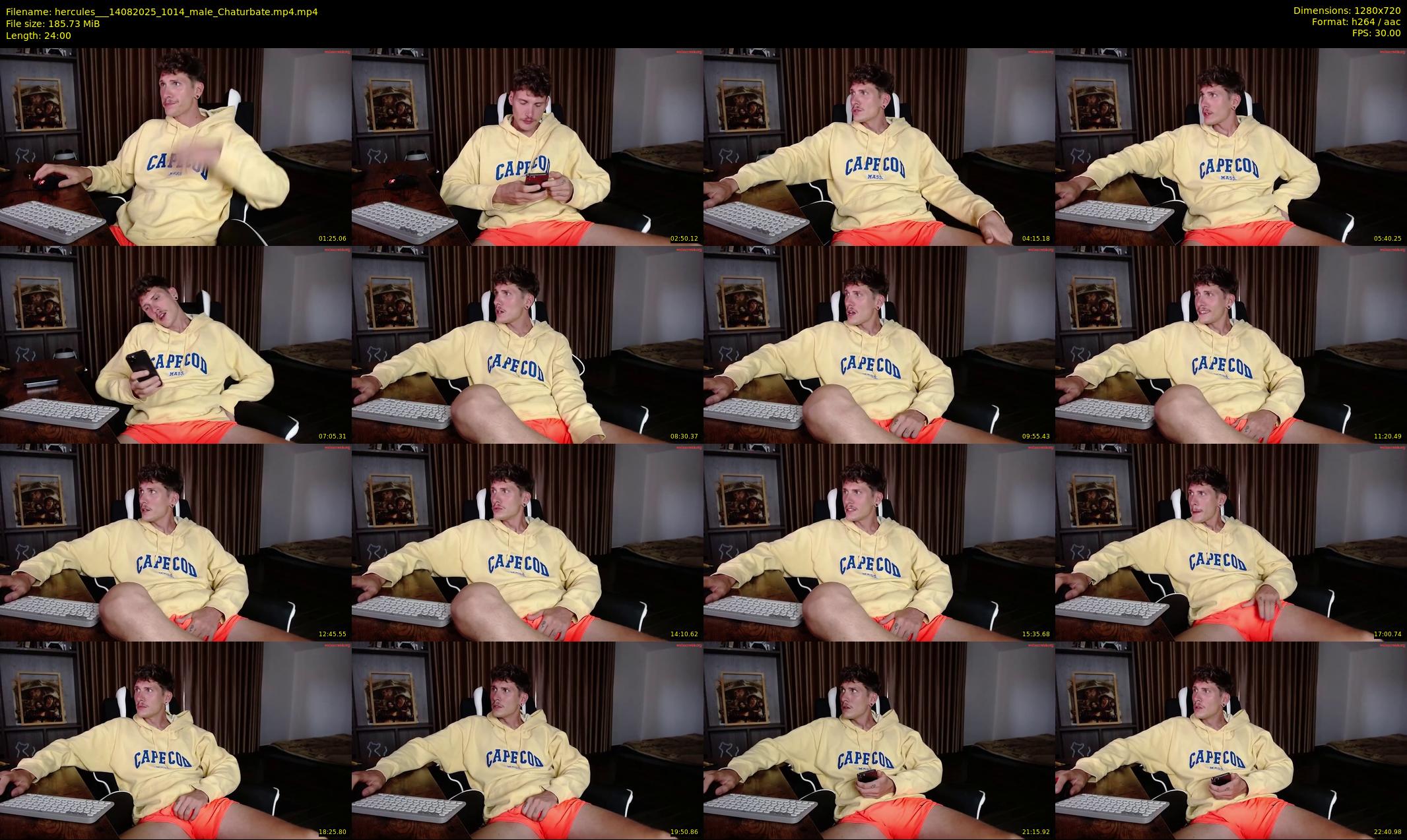 hercules__ — 24 minute Chaturbate male cam show recording, 720p, Aug 14, 2025