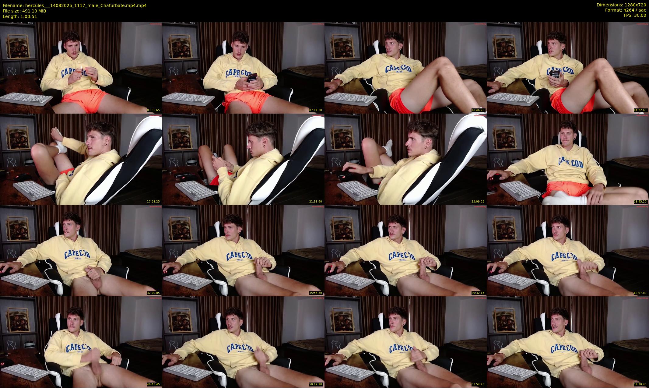 hercules__ — 61 minute Chaturbate male cam show recording, 720p, Aug 14, 2025