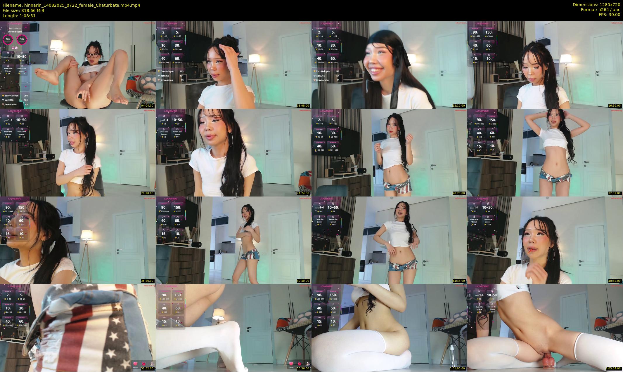 hinnarin — 69 minute Chaturbate female cam show recording, 720p, Aug 14, 2025