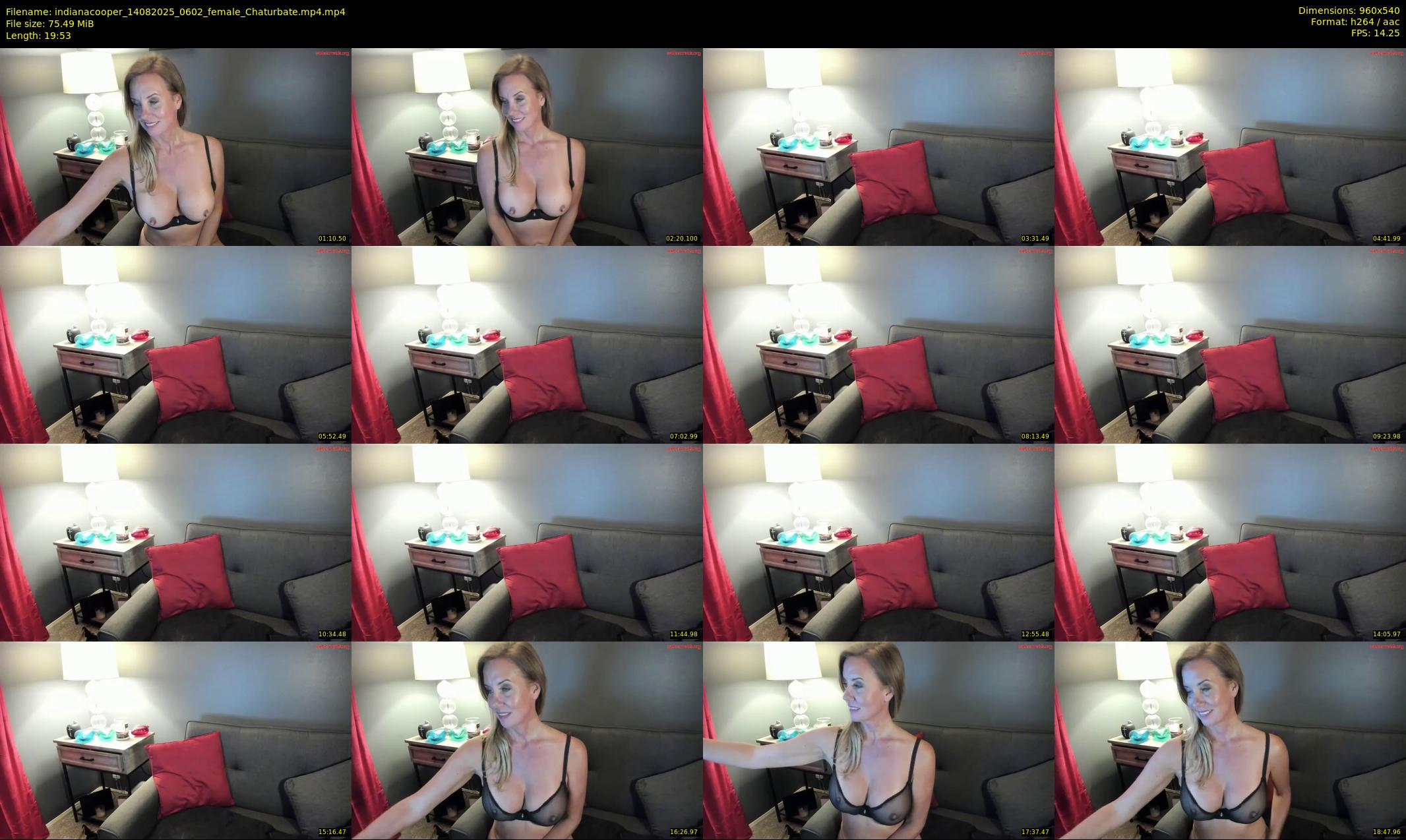 indianacooper — 20 minute Chaturbate female cam show recording, 480p, Aug 14, 2025