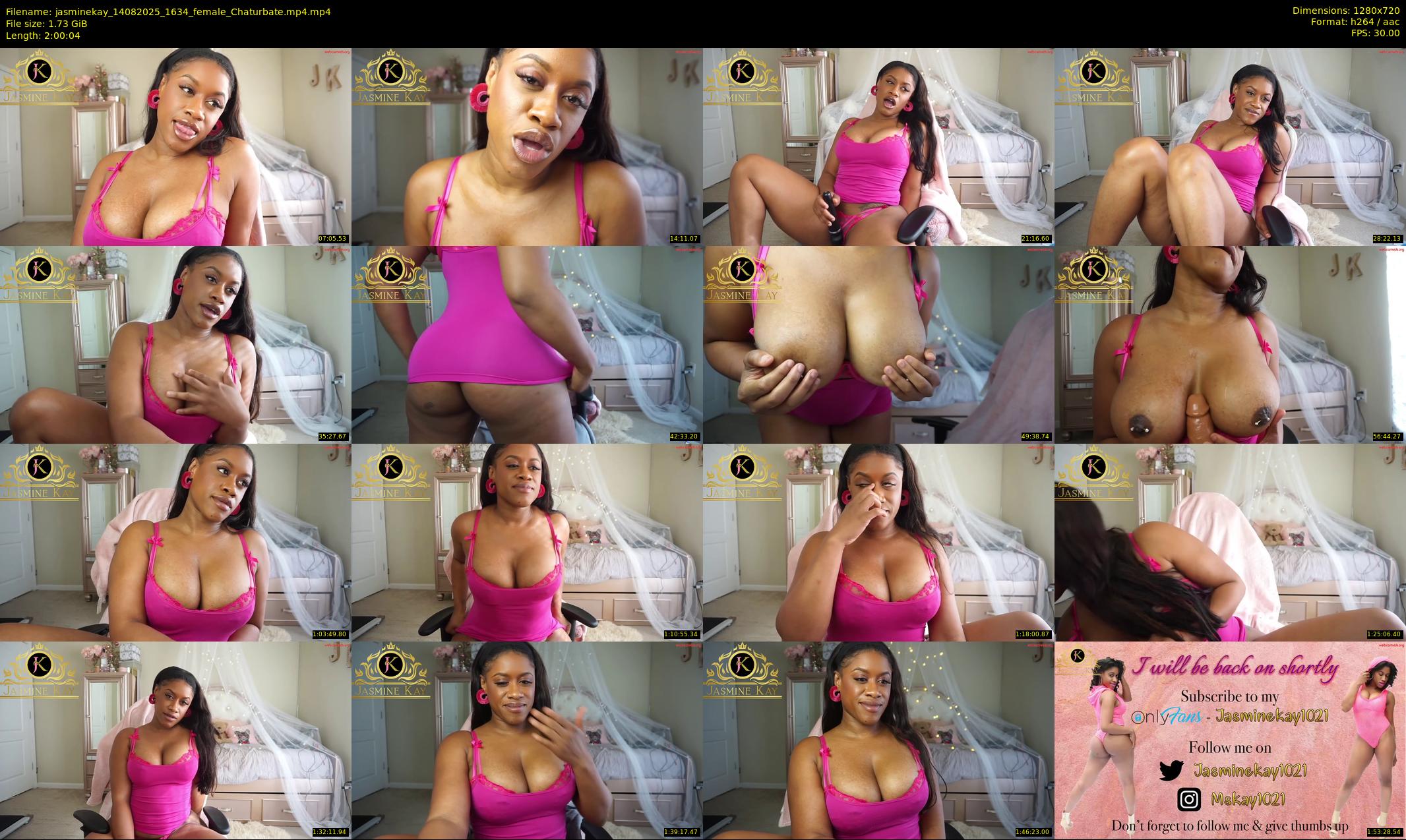 jasminekay — 121 minute Chaturbate female cam show recording, 720p, Aug 14, 2025