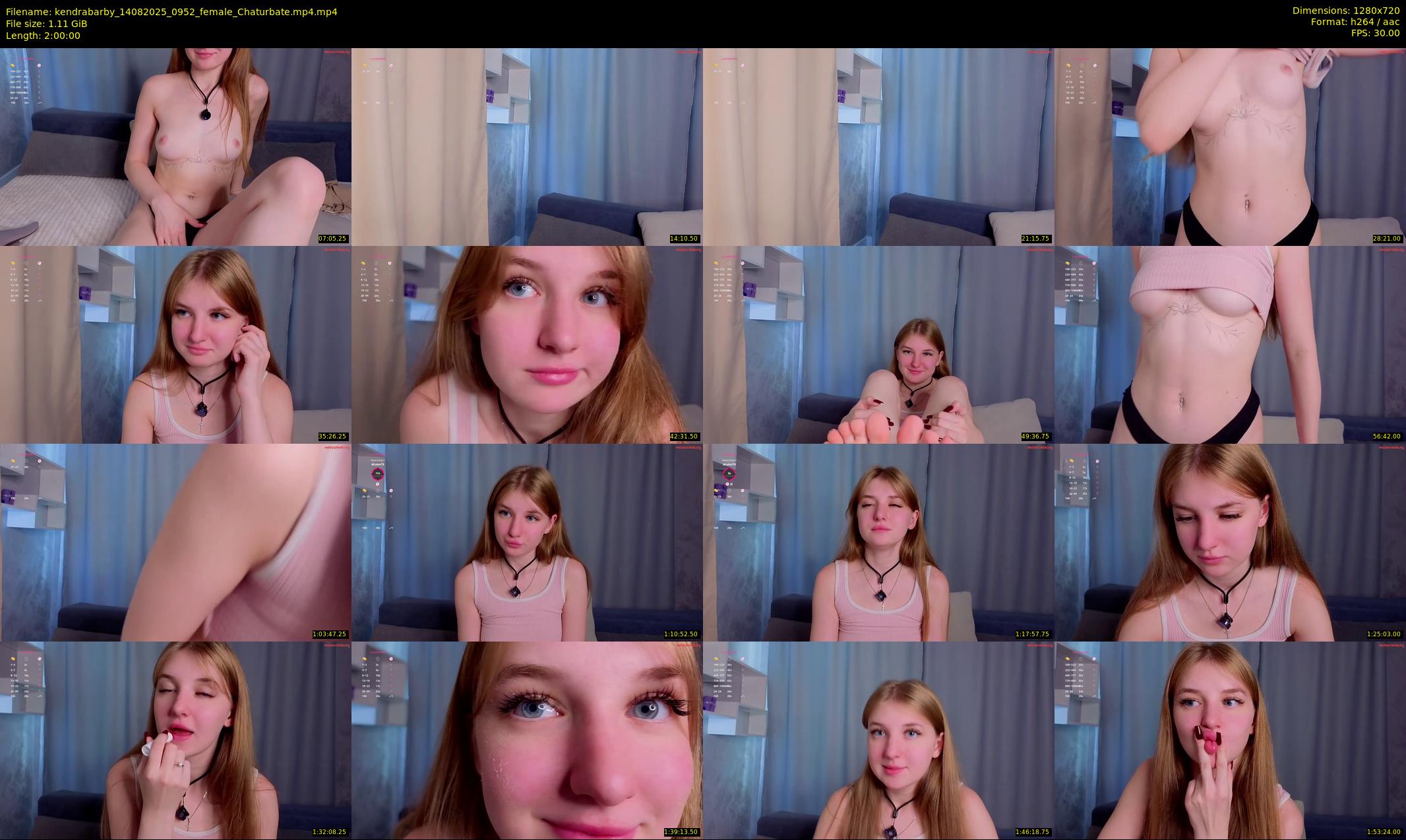 kendrabarby — 120 minute Chaturbate female cam show recording, 720p, Aug 14, 2025