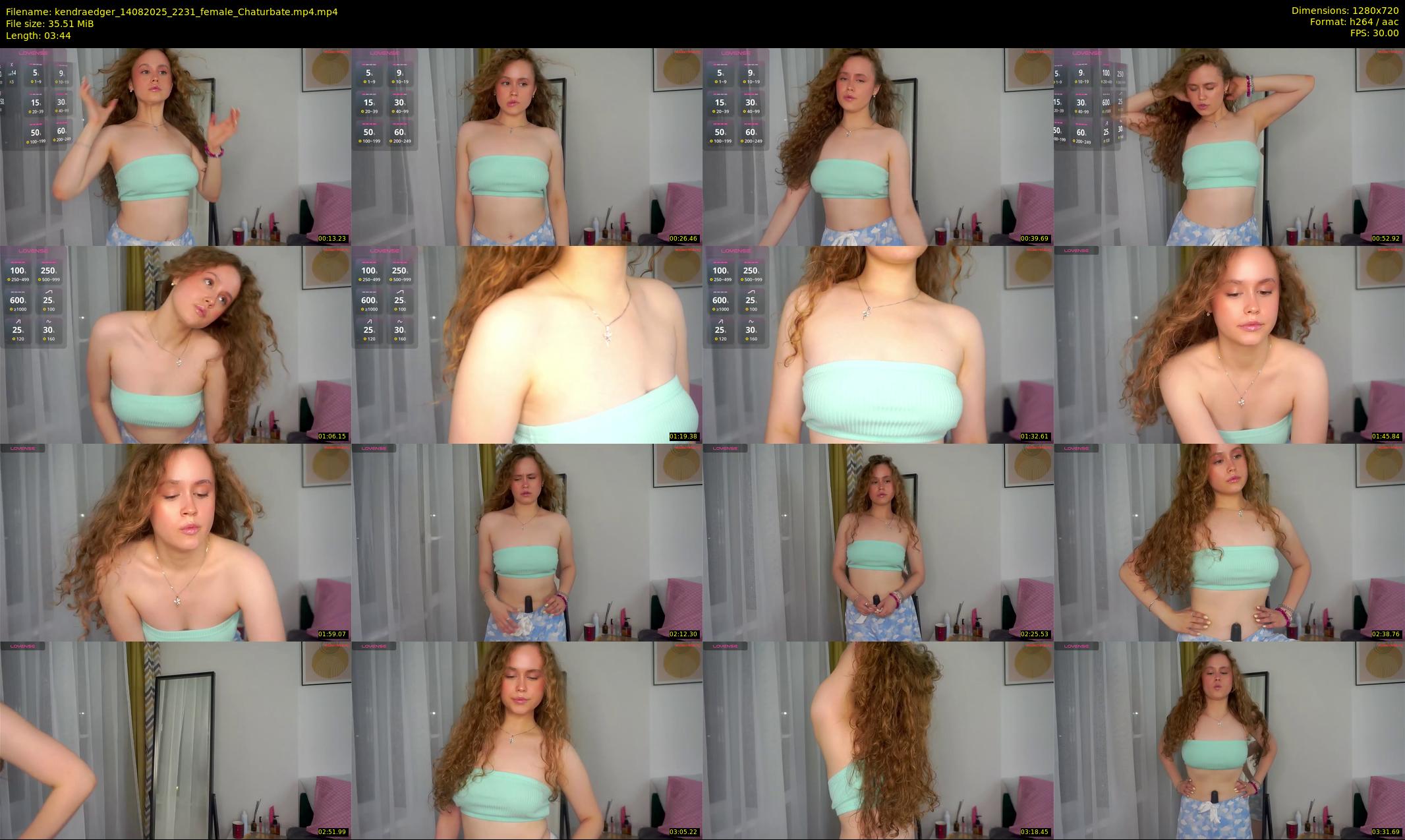 kendraedger — 4 minute Chaturbate female cam show recording, 720p, Aug 14, 2025