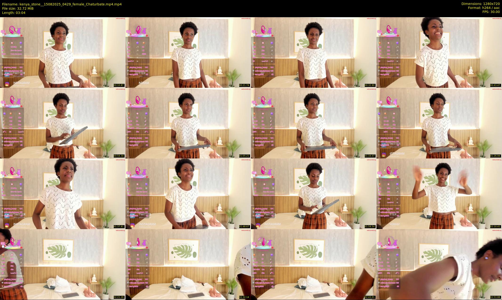 kenya_stone_ — 4 minute Chaturbate female cam show recording, 720p, Aug 15, 2025