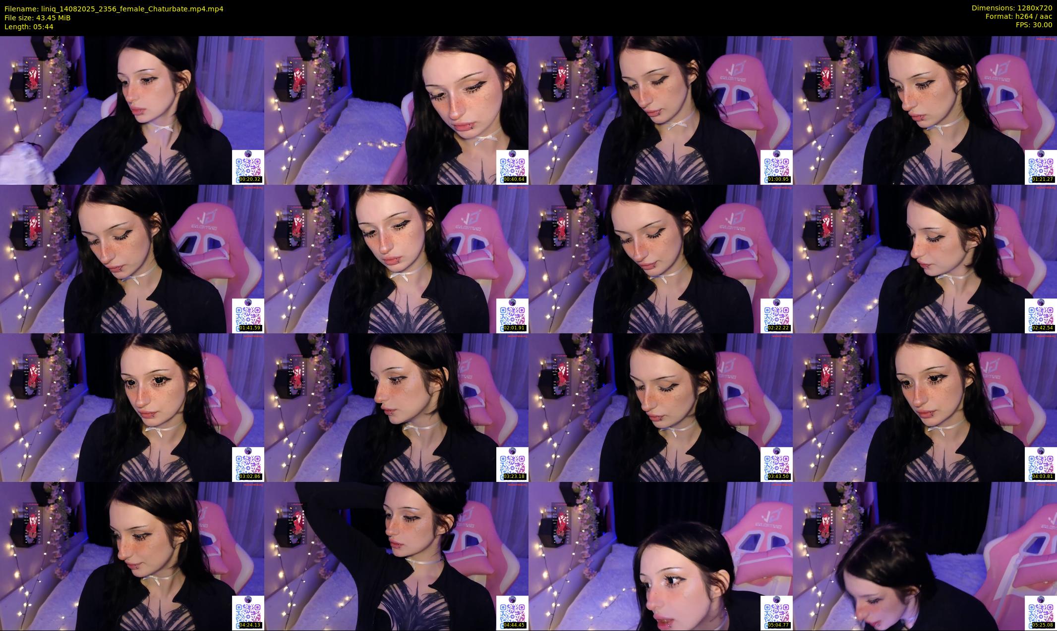 liniq — 6 minute Chaturbate female cam show recording, 720p, Aug 14, 2025