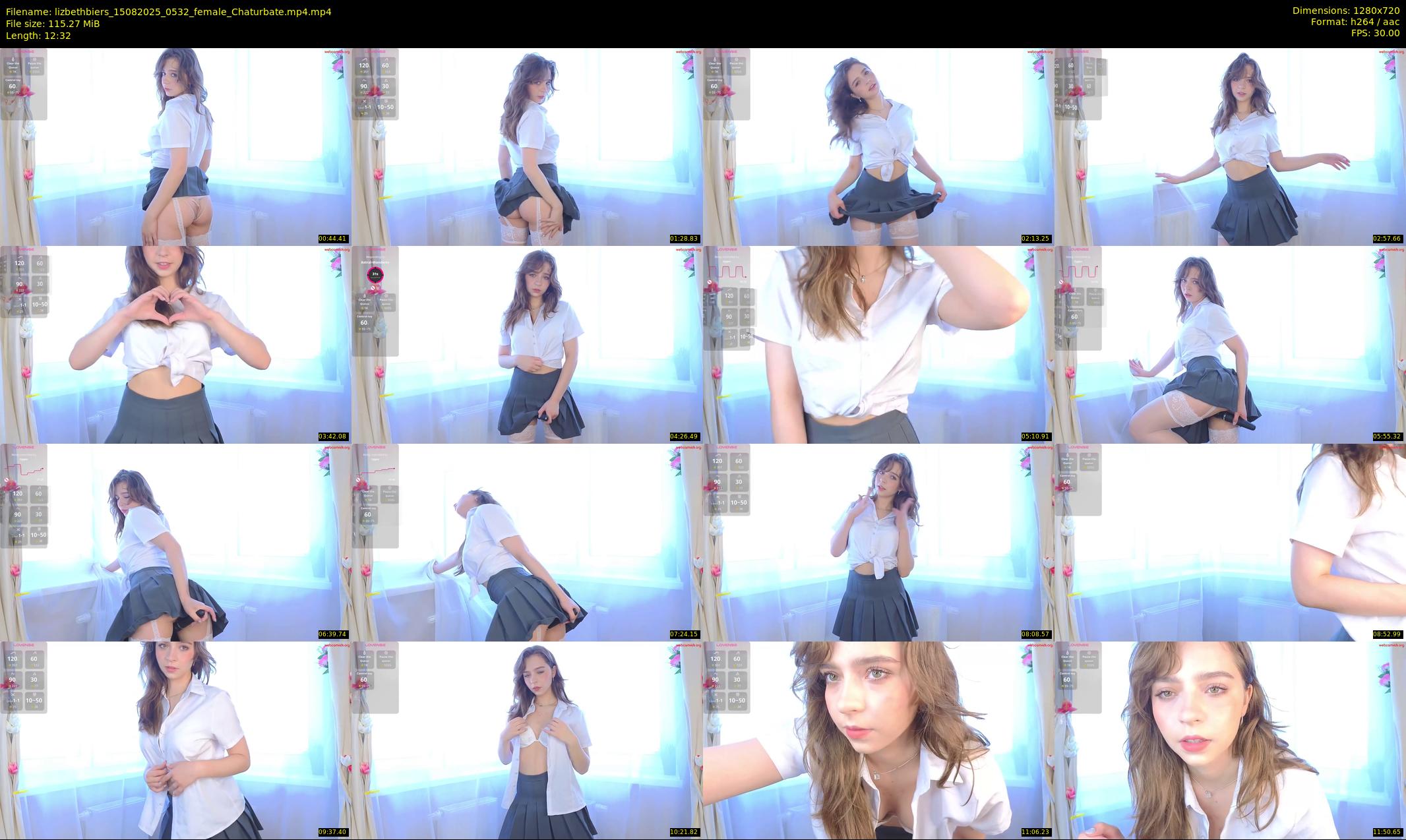 lizbethbiers — 13 minute Chaturbate female cam show recording, 720p, Aug 15, 2025