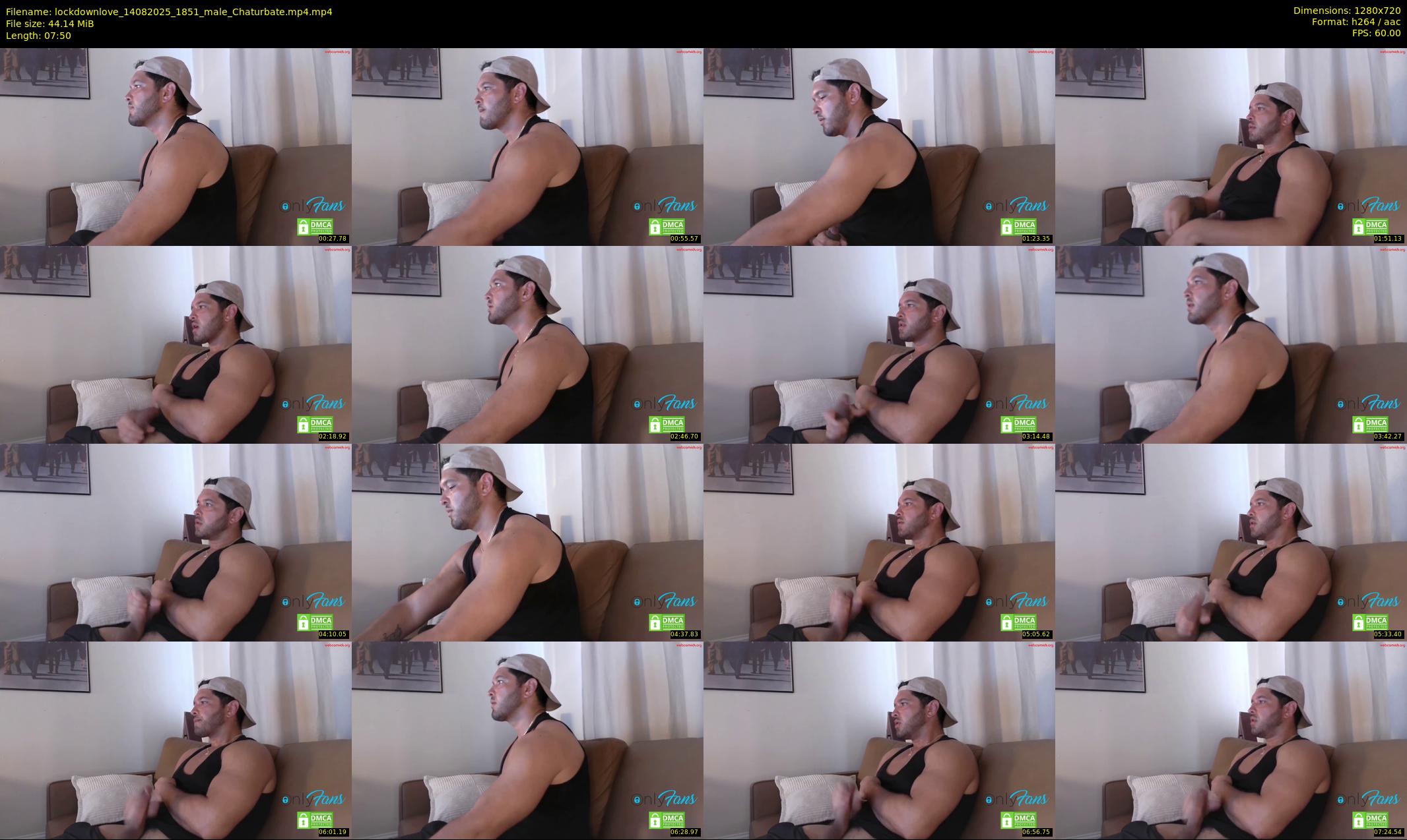 lockdownlove — 8 minute Chaturbate male cam show recording, 720p, Aug 14, 2025