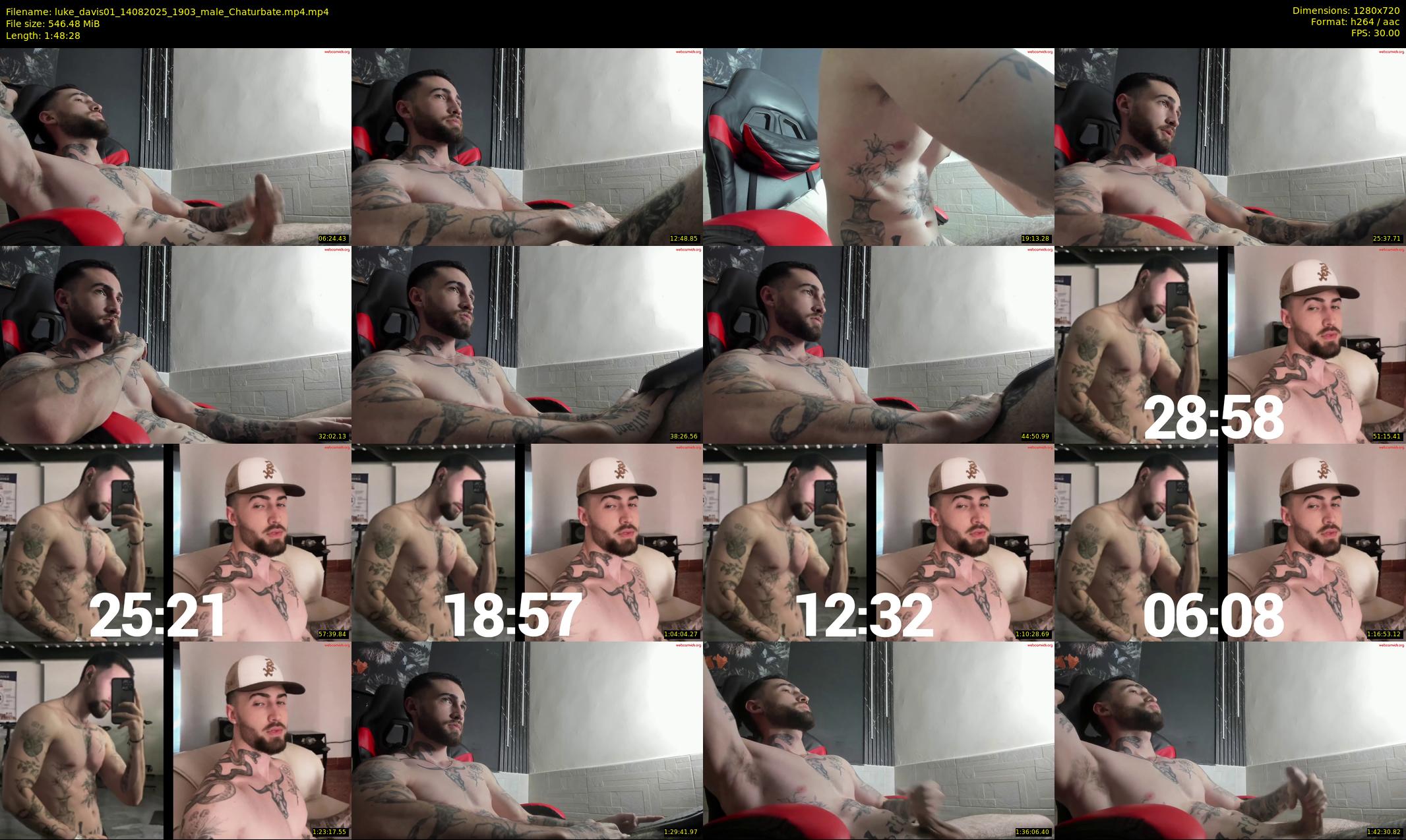 luke_davis01 — 109 minute Chaturbate male cam show recording, 720p, Aug 14, 2025