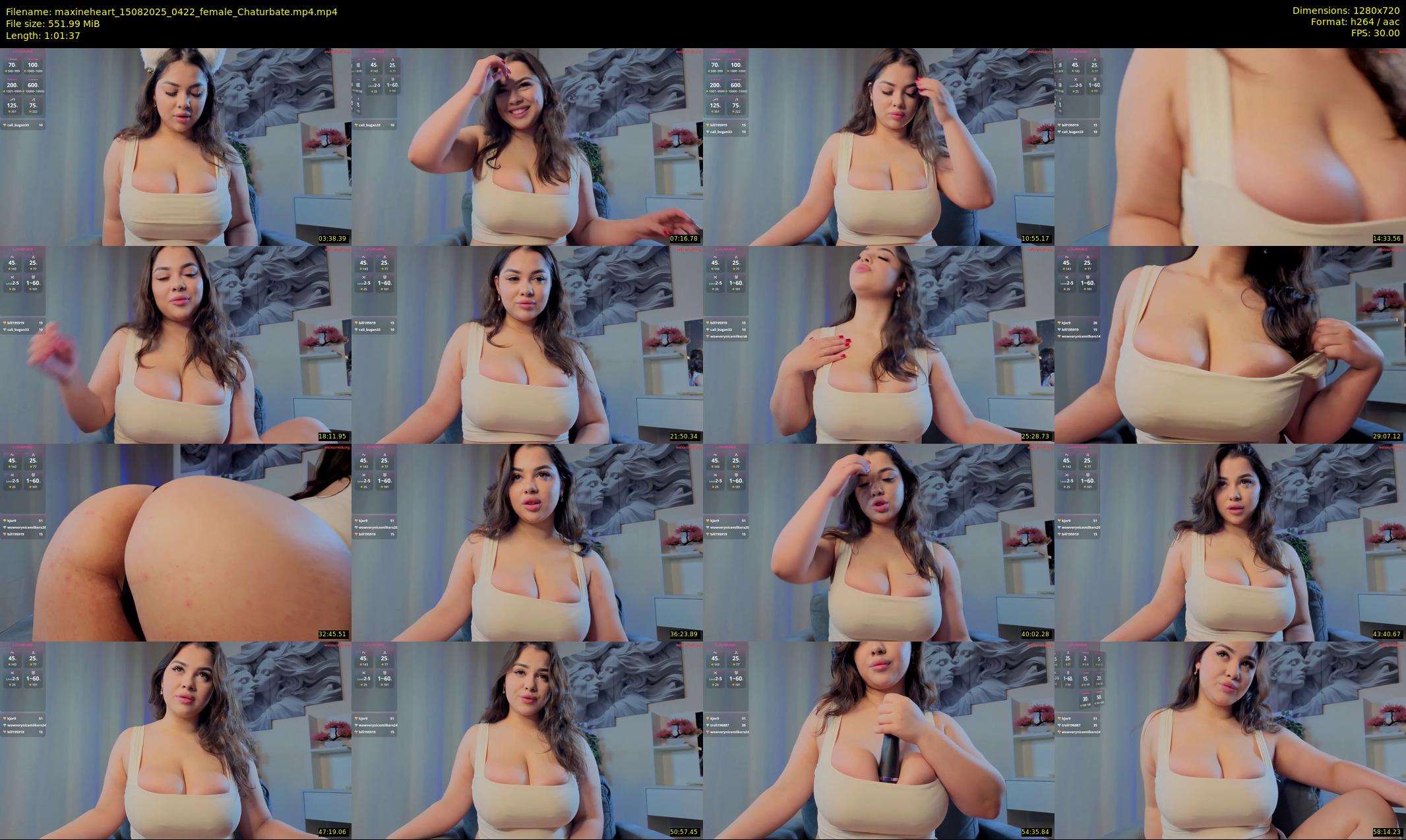maxineheart — 62 minute Chaturbate female cam show recording, 720p, Aug 15, 2025