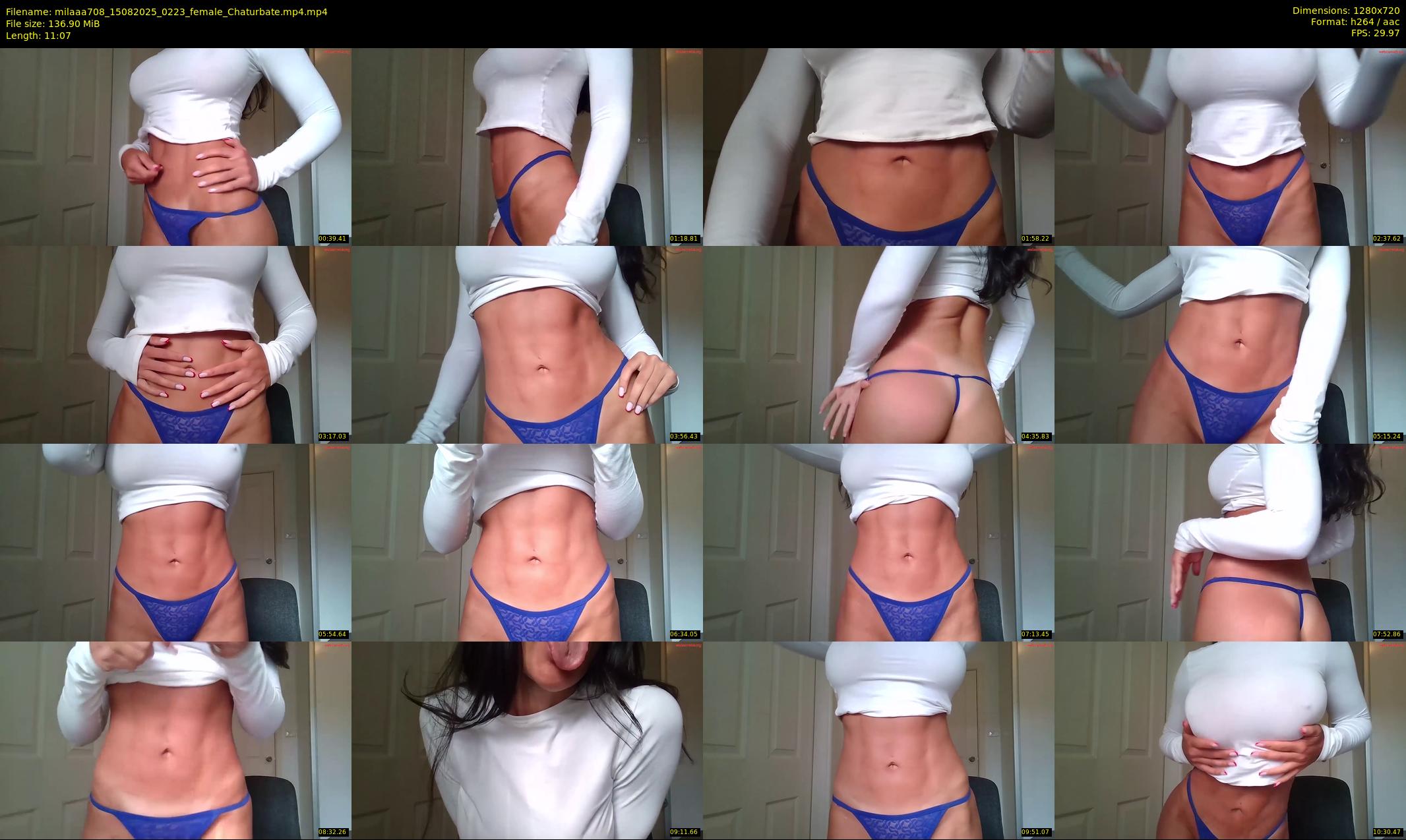 milaaa708 — 12 minute Chaturbate female cam show recording, 720p, Aug 15, 2025