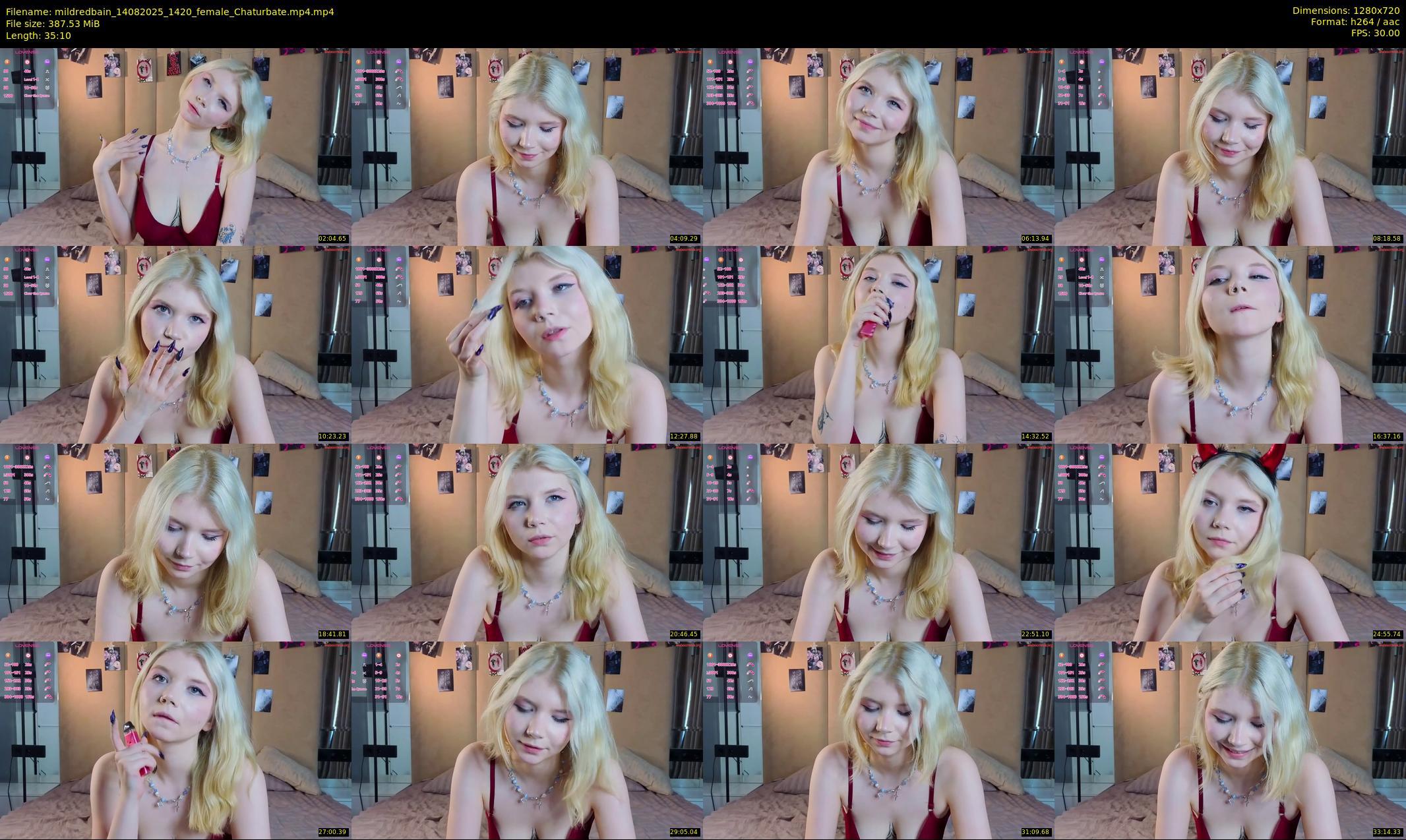 mildredbain — 36 minute Chaturbate female cam show recording, 720p, Aug 14, 2025