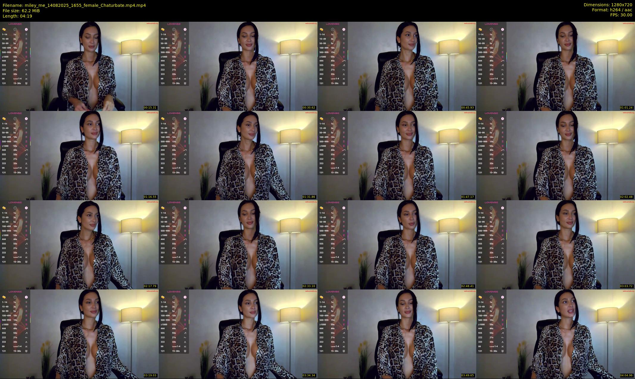 miley_me — 5 minute Chaturbate female cam show recording, 720p, Aug 14, 2025